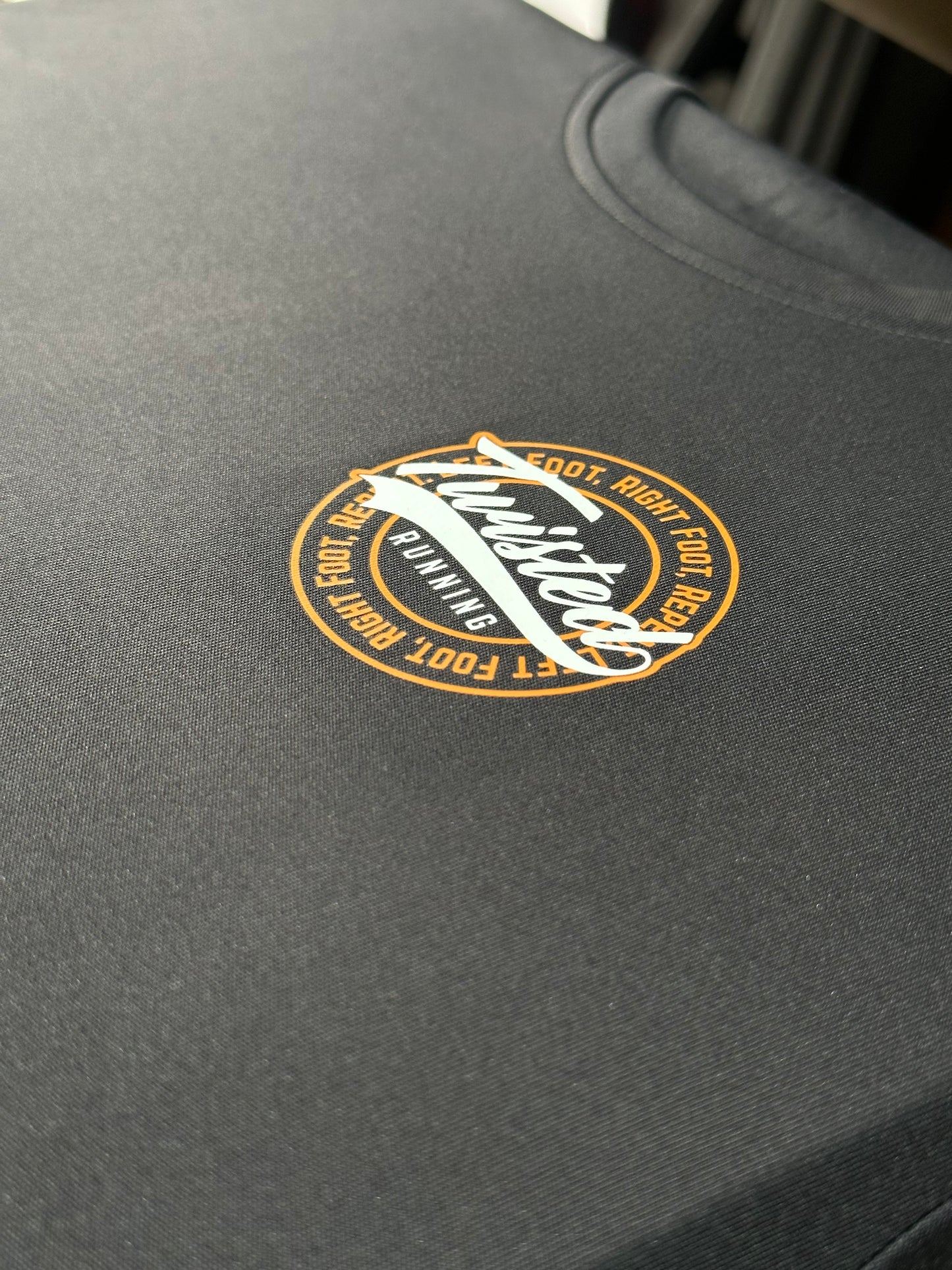 Charcoal & Orange Spine Technical Tee (Unisex & Female Fits)