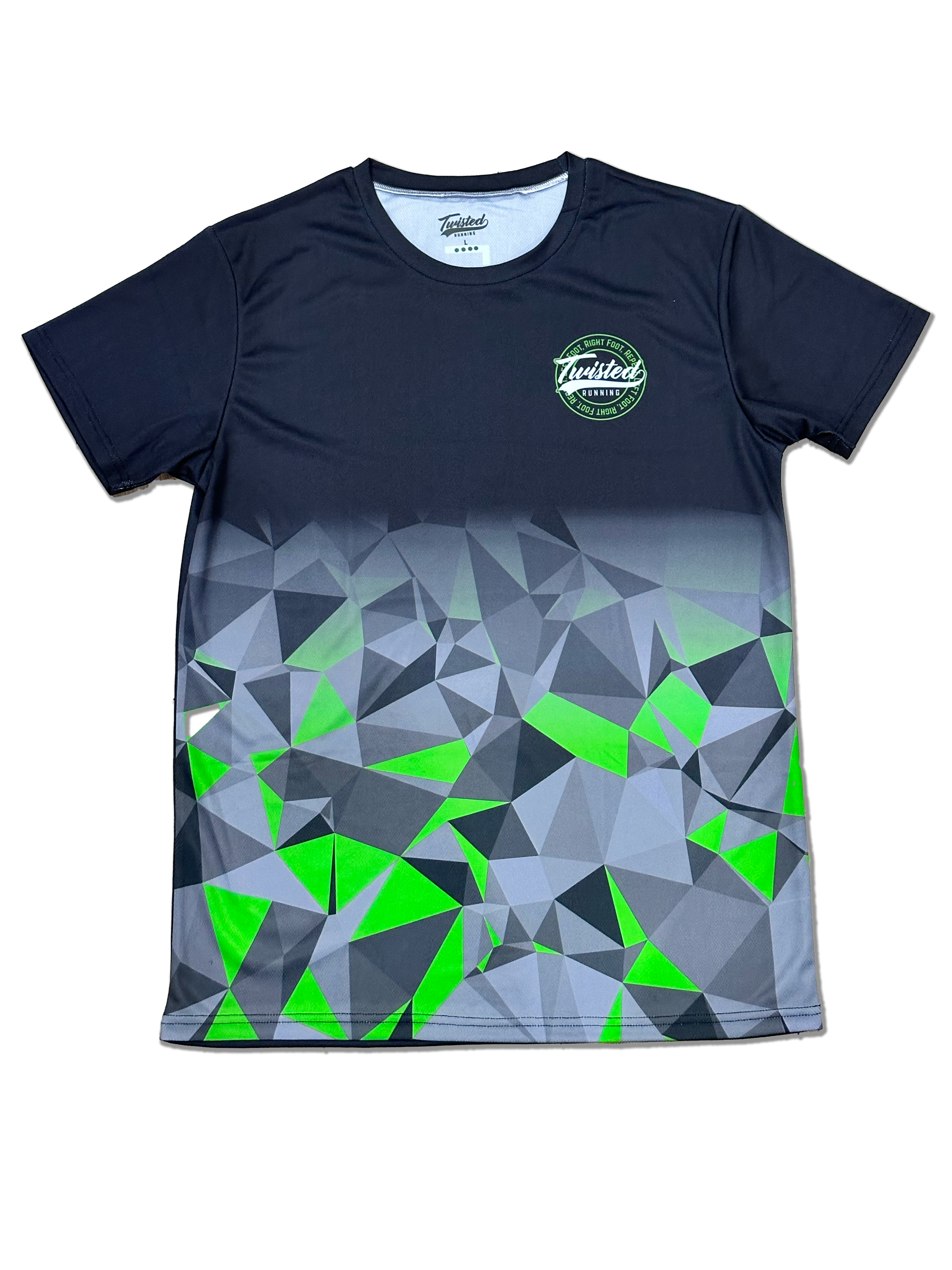 Black & Green Race Tee