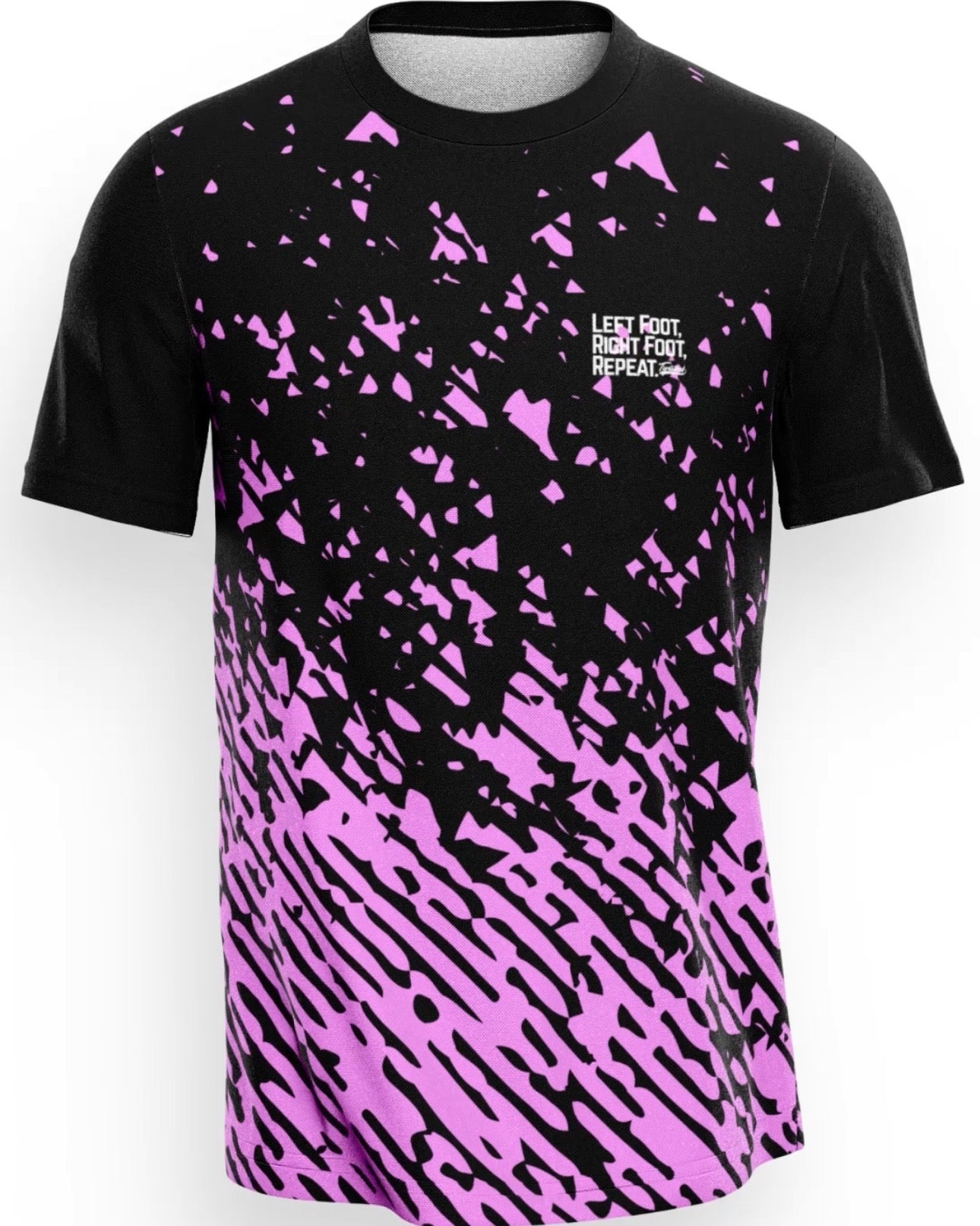 Trails Performance T-Shirt - Black/Baby Pink