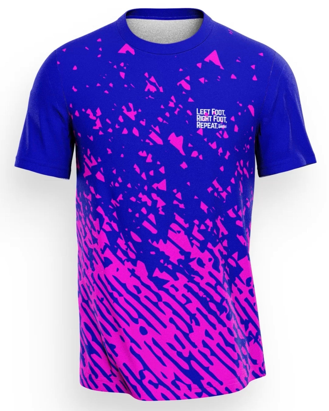 Trails Performance T-Shirt -Navy/Pink