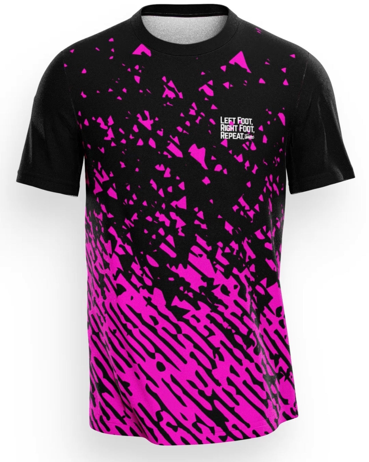 Trails Performance T-Shirt - Black/Hot Pink