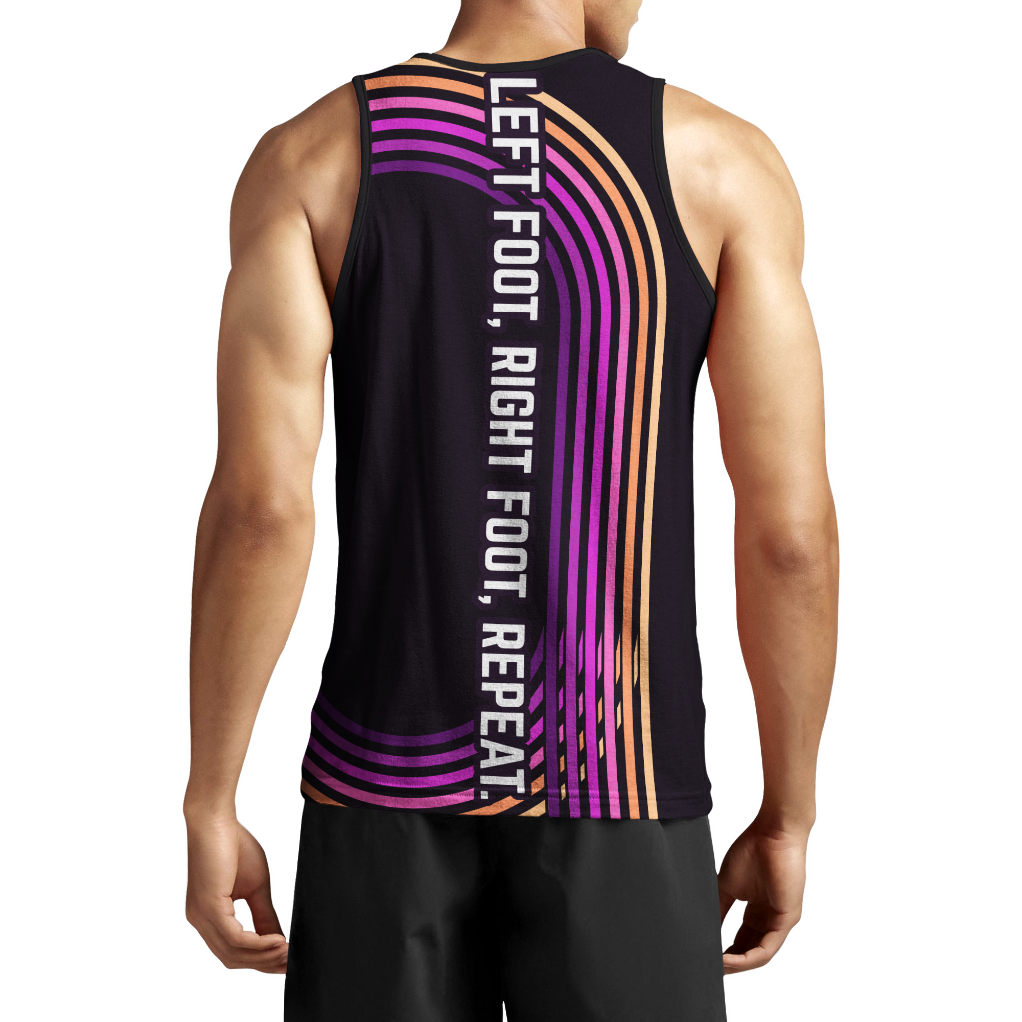 "Track" Technical Vest - Black/Purple/Orange