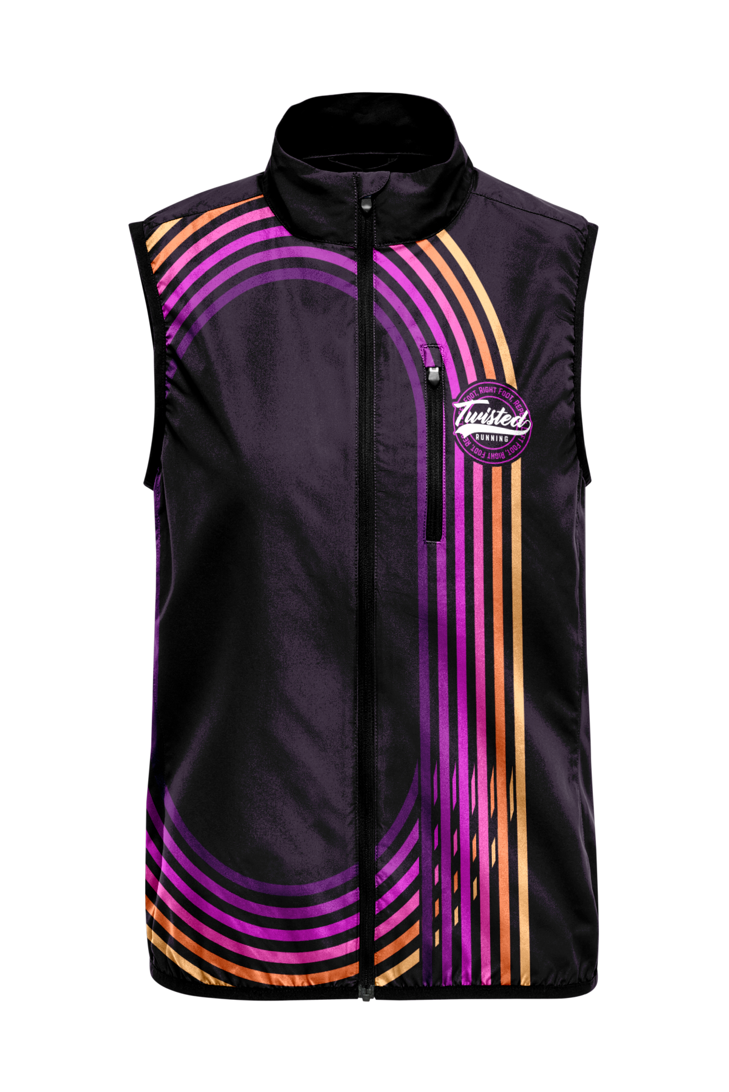 Twisted Running Gilet - Purple/Orange Track