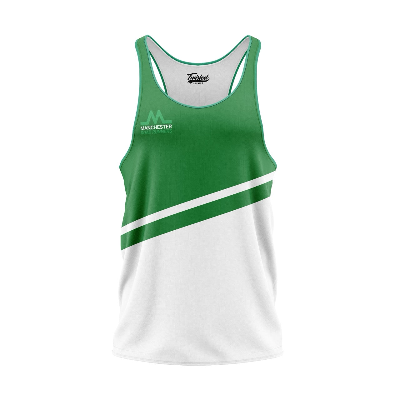 Manchester Road Runners Vest - Green/White
