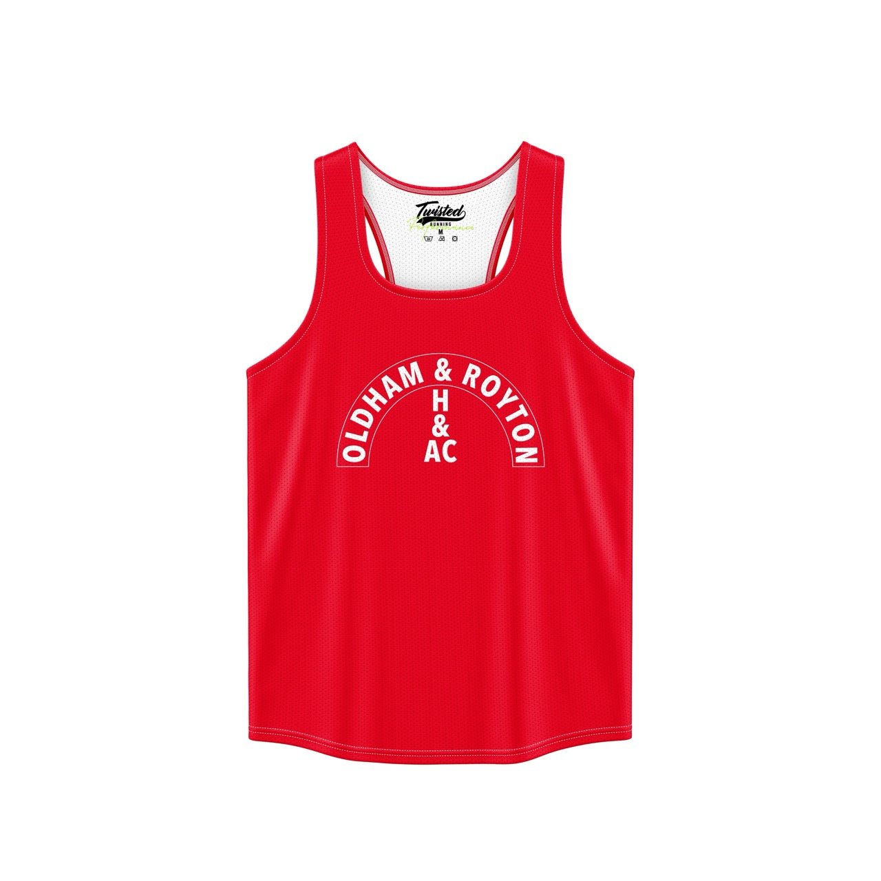 Oldham & Royton Retro Vest - Red/White