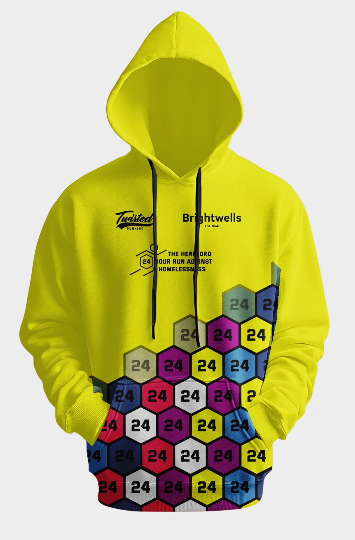 Polyester Sports Hoodie - The 24 hour Run Against Homelessness