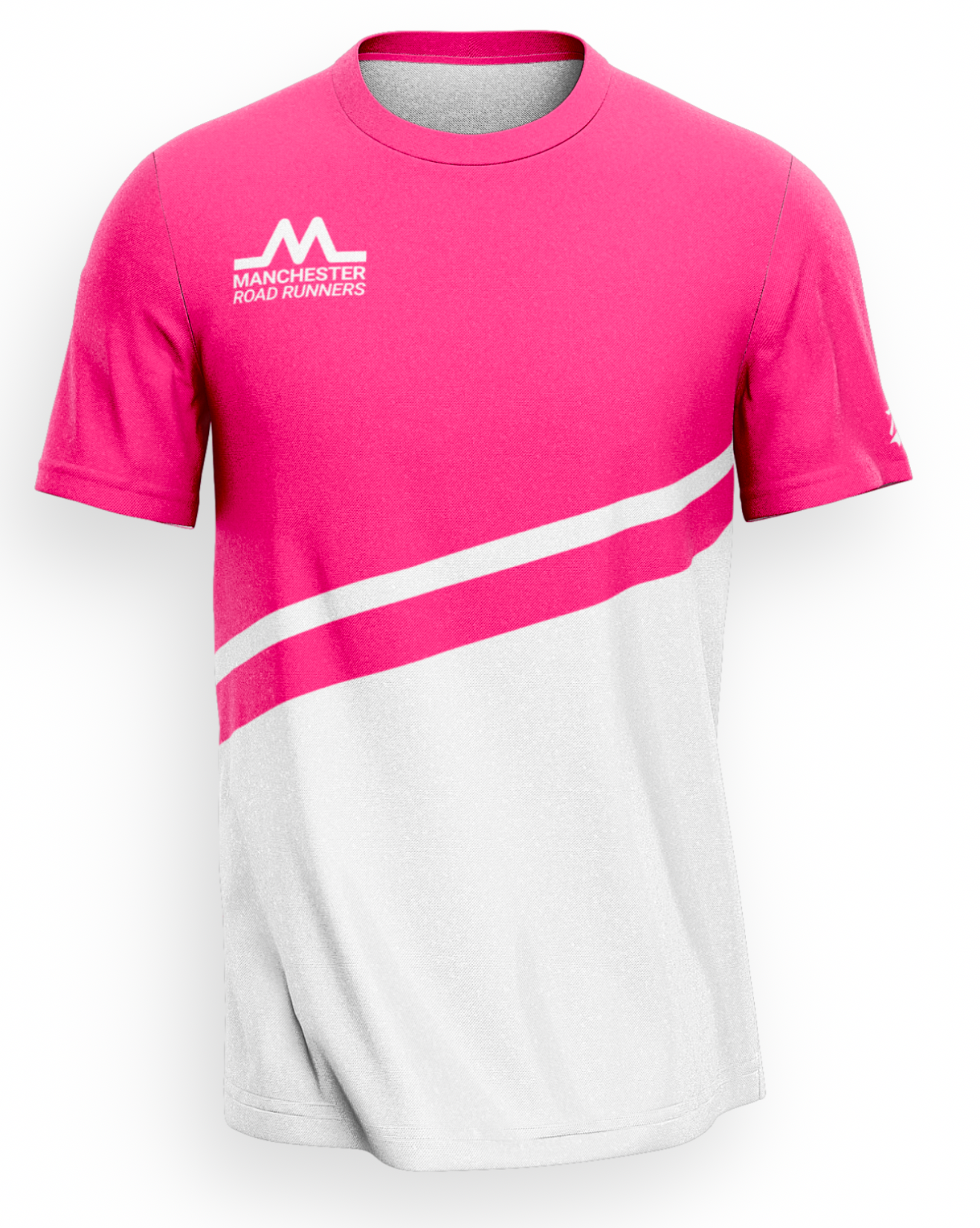 Manchester Road Runners T-Shirt - Pink/White