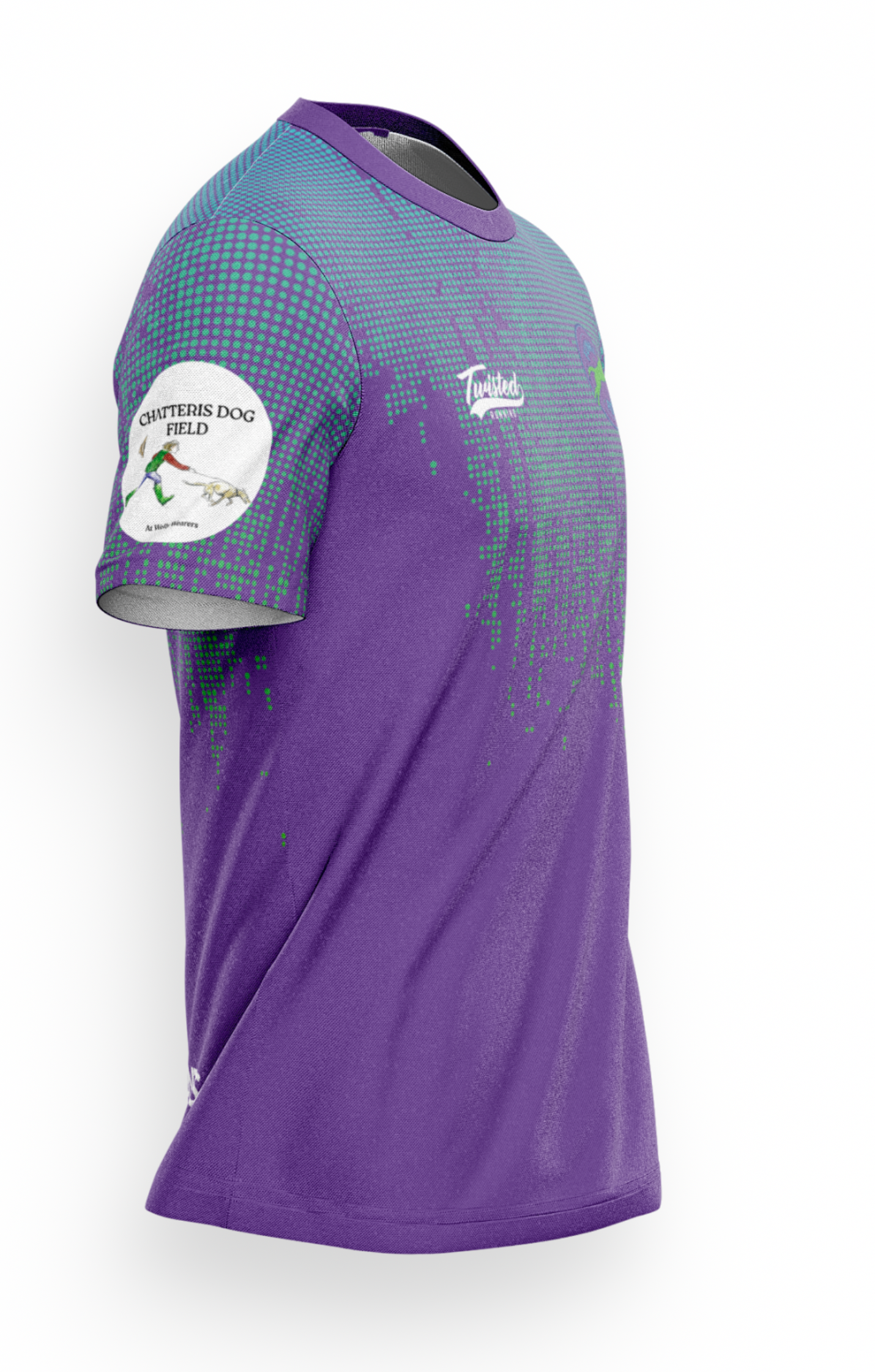 Funky Fidos T-Shirt - Purple/Green