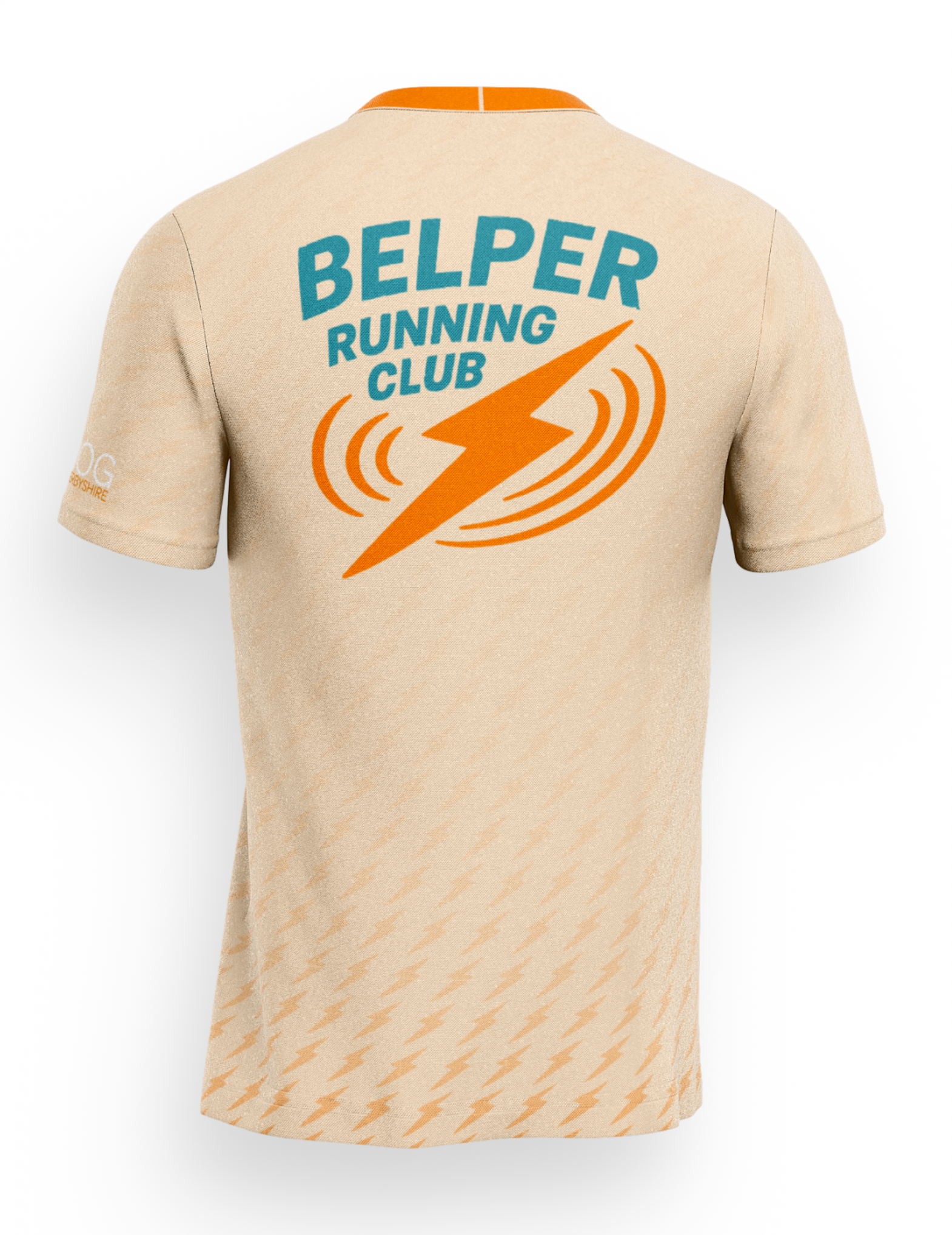 Belper Running Club T-Shirt - Vanilla/Orange