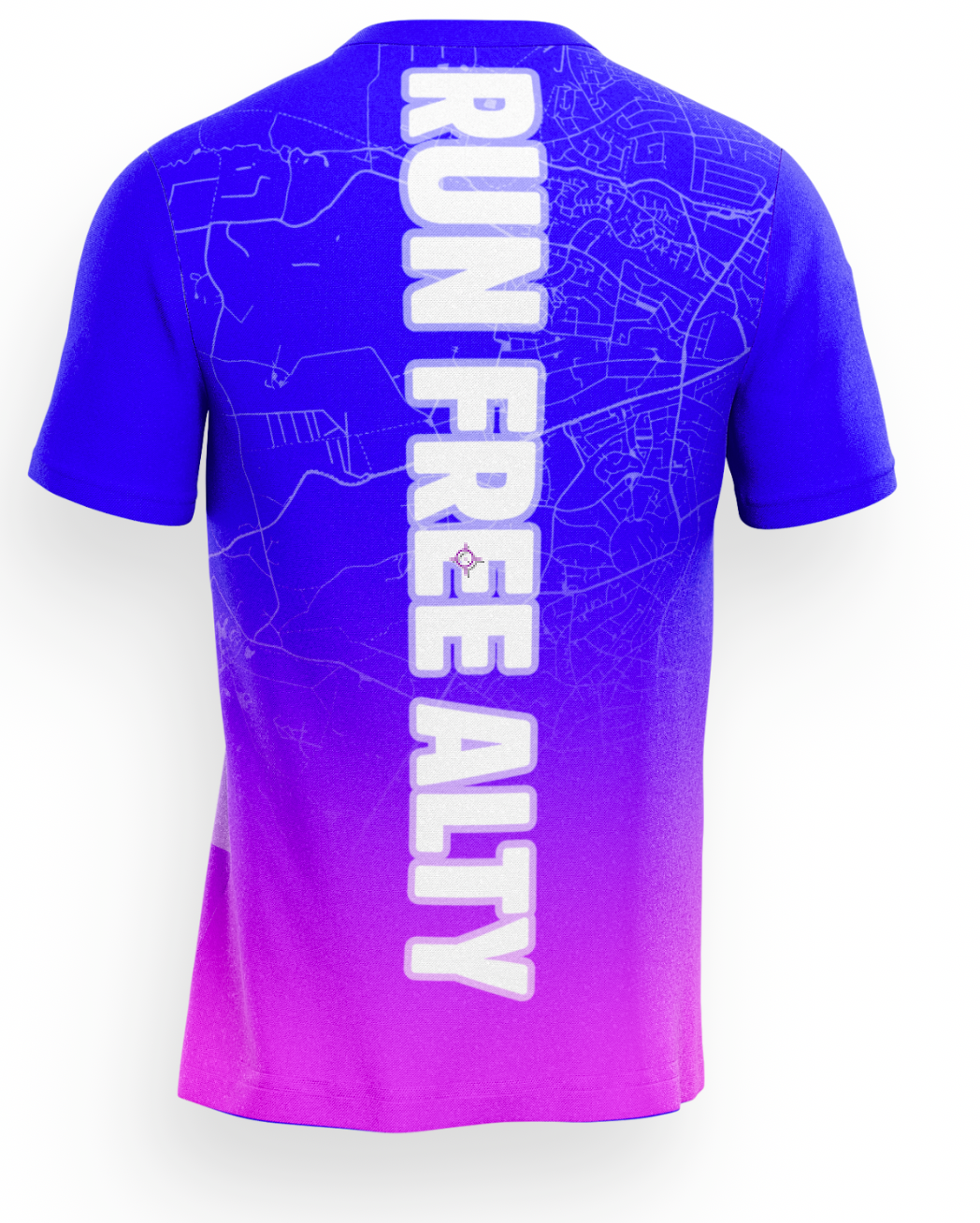 Run Free Alty T-Shirt - Navy/Pink