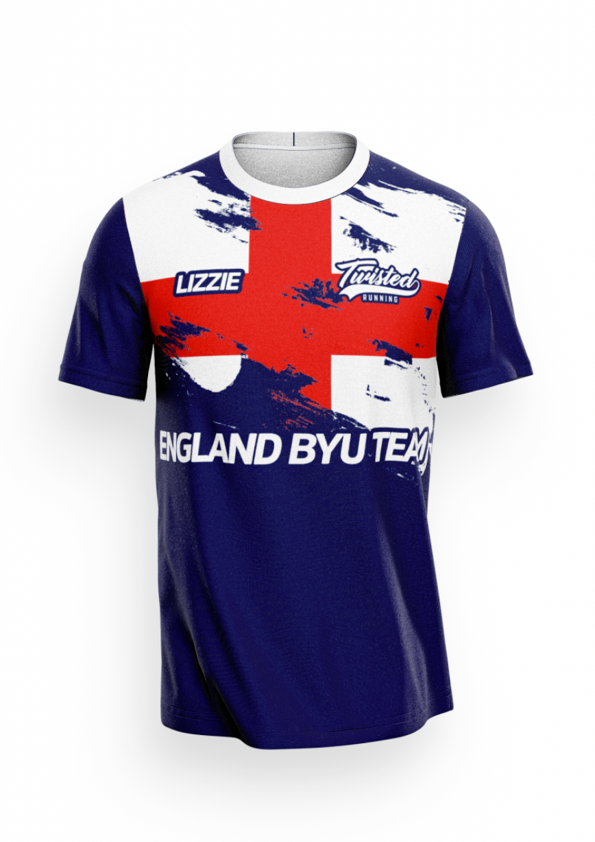 England BYU T-Shirt - Red/White/Blue