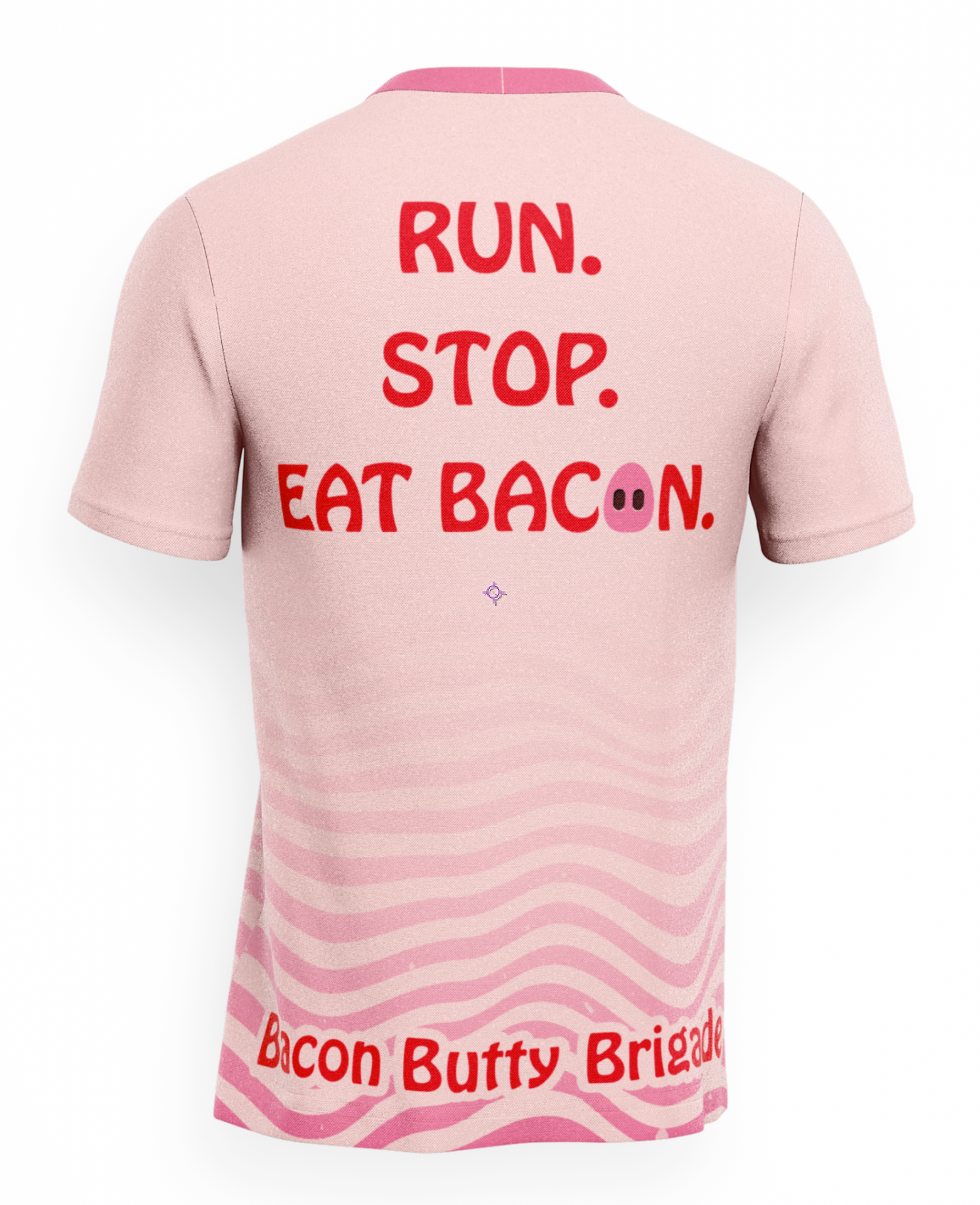 Bacon Butty Brigade T-Shirt - Pink