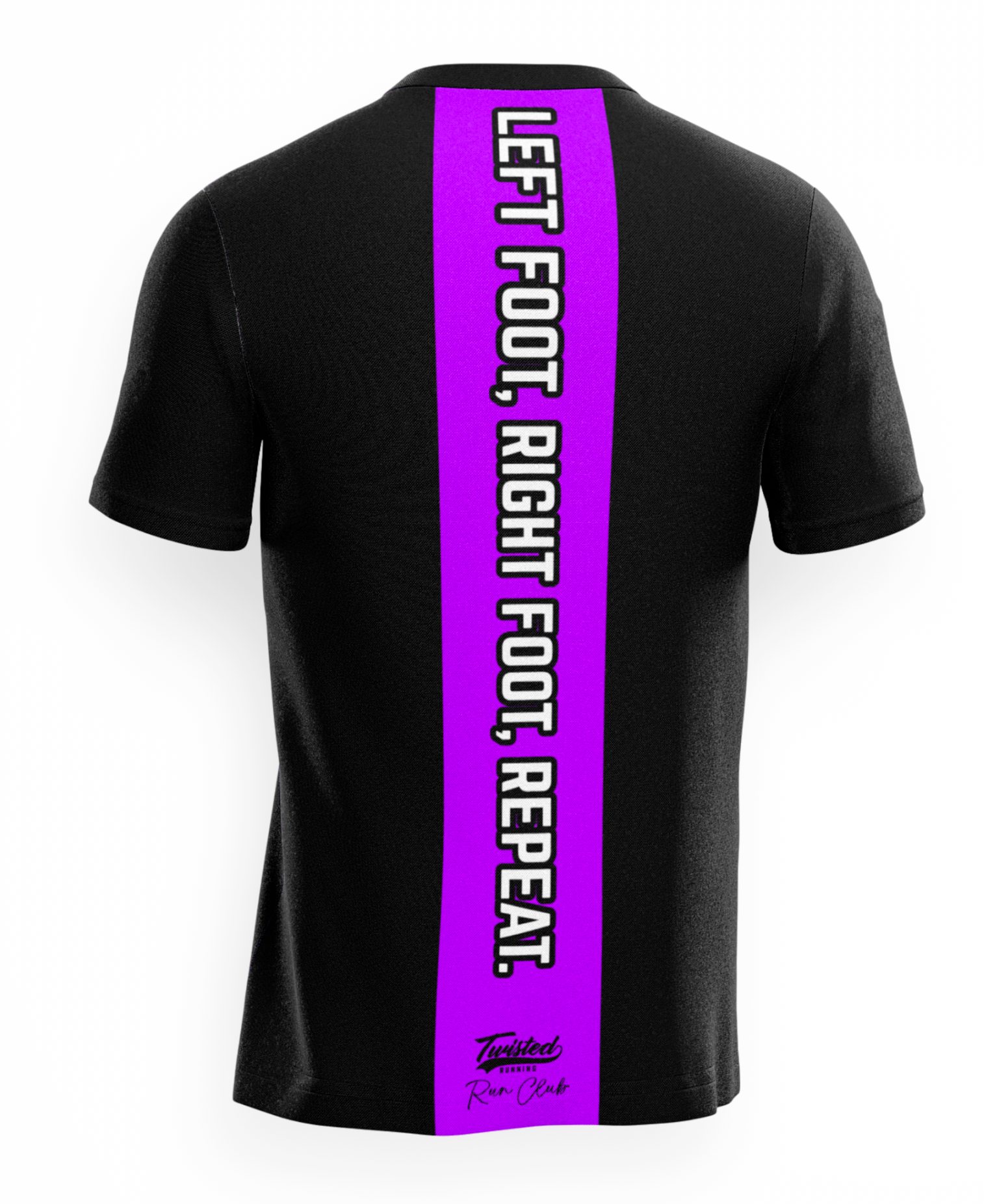 Twisted Run Club T-Shirt - Black/Purple