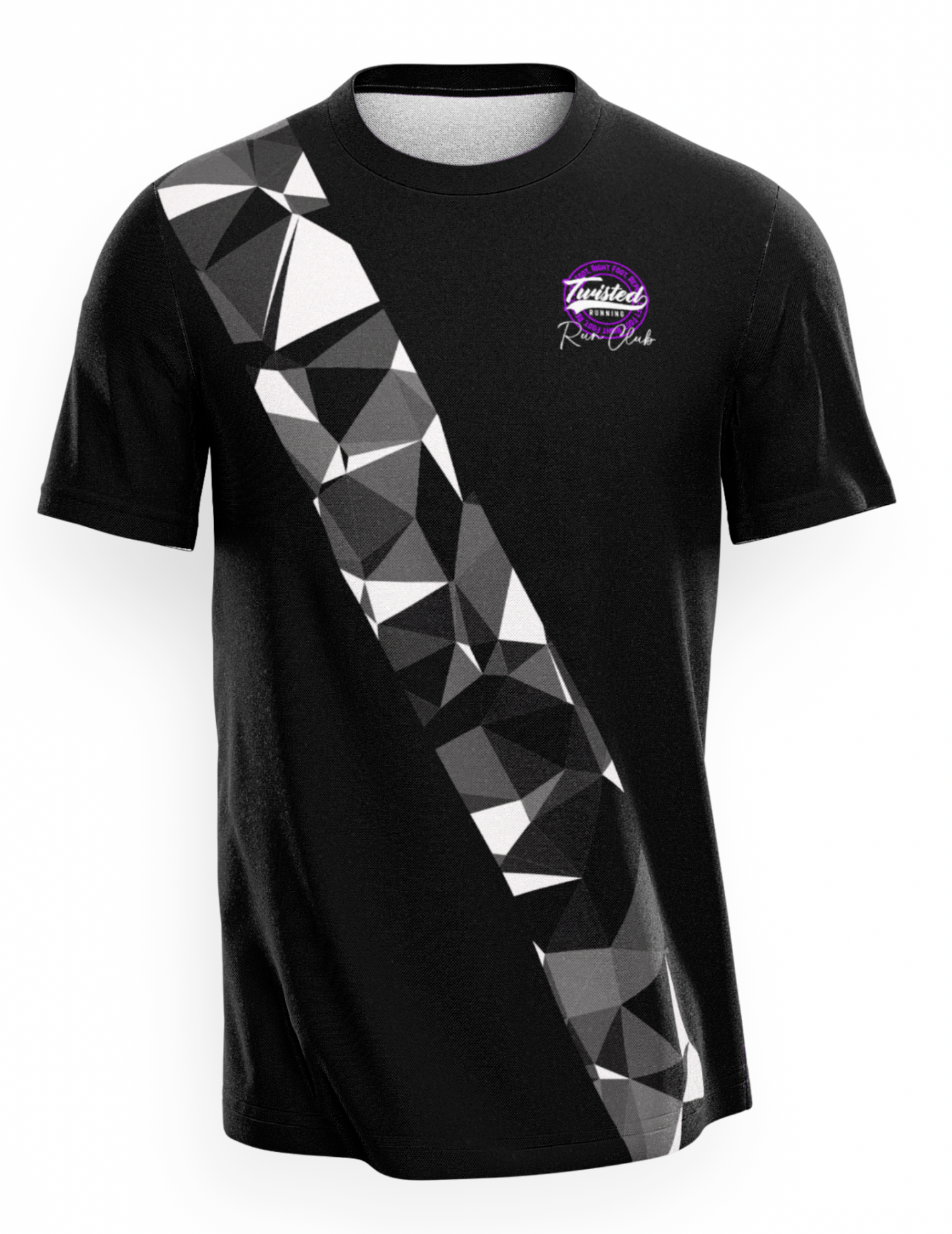 Twisted Run Club T-Shirt - Black/Purple