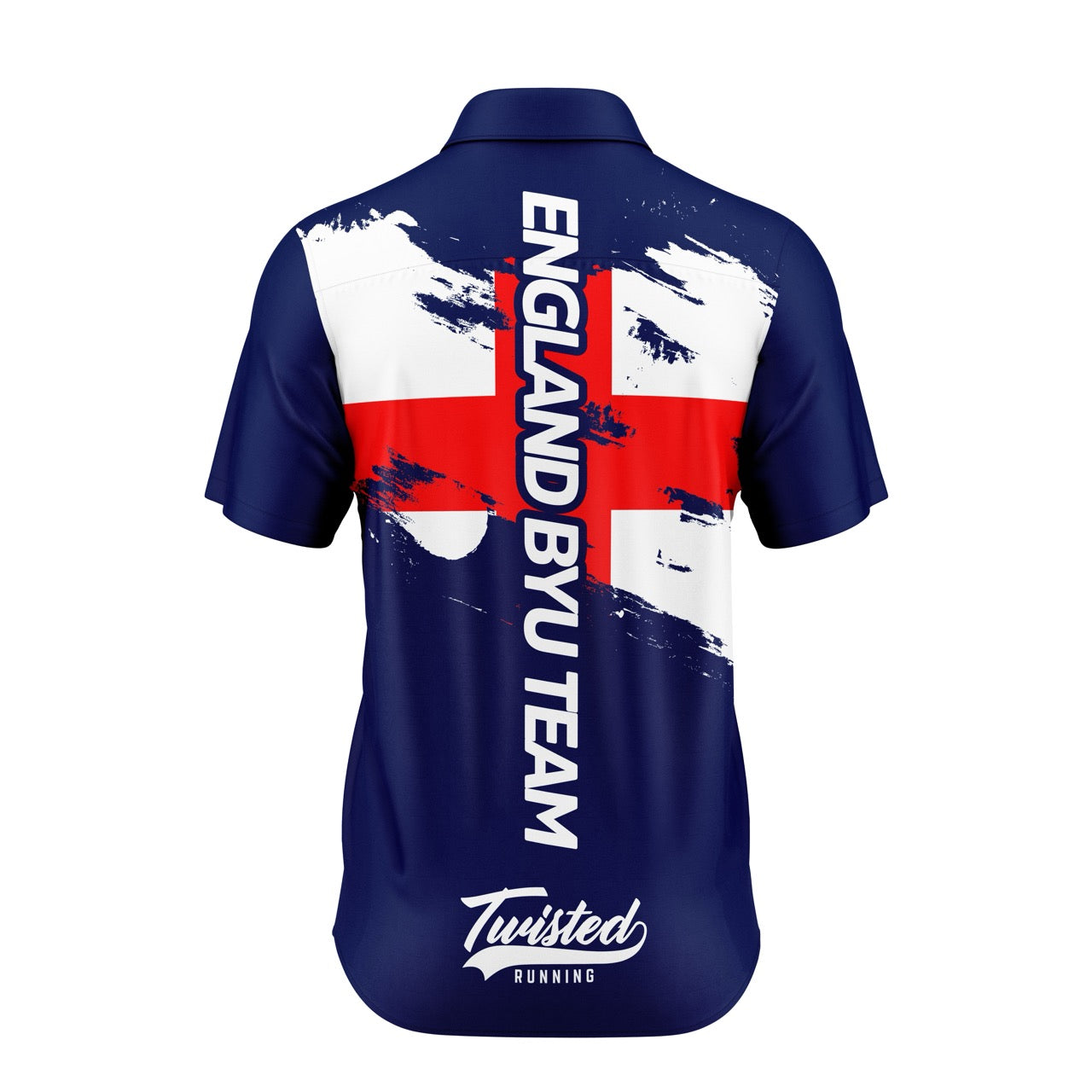 England BYU Button Up Shirt - Red/White/Blue