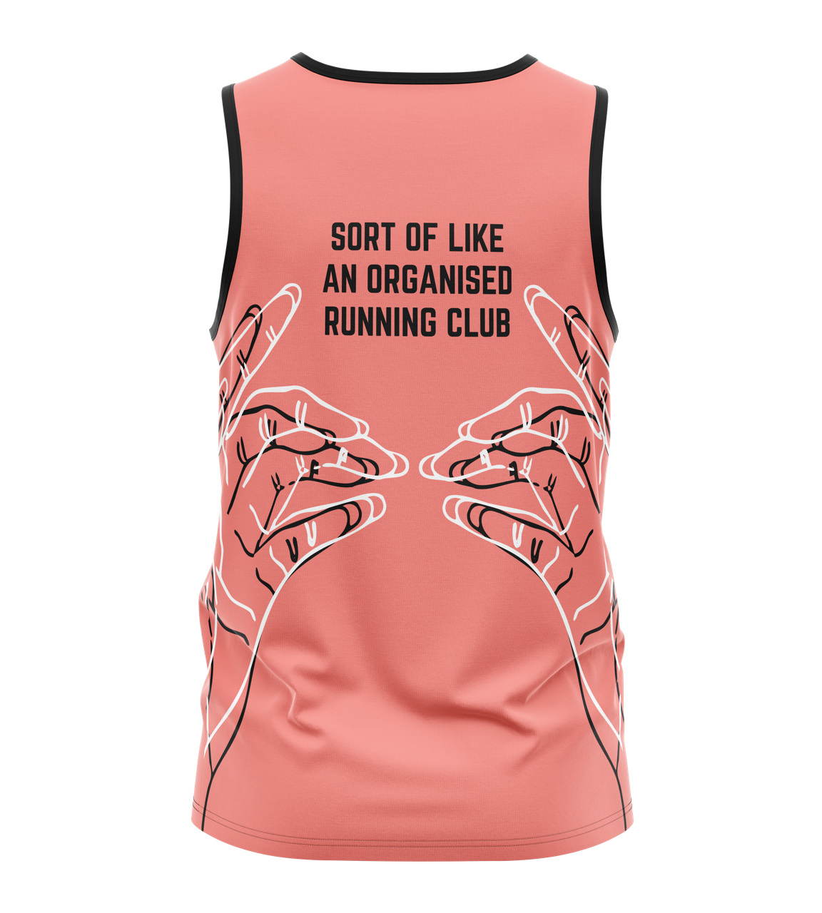Run The Joules Tank - Salmon/Black