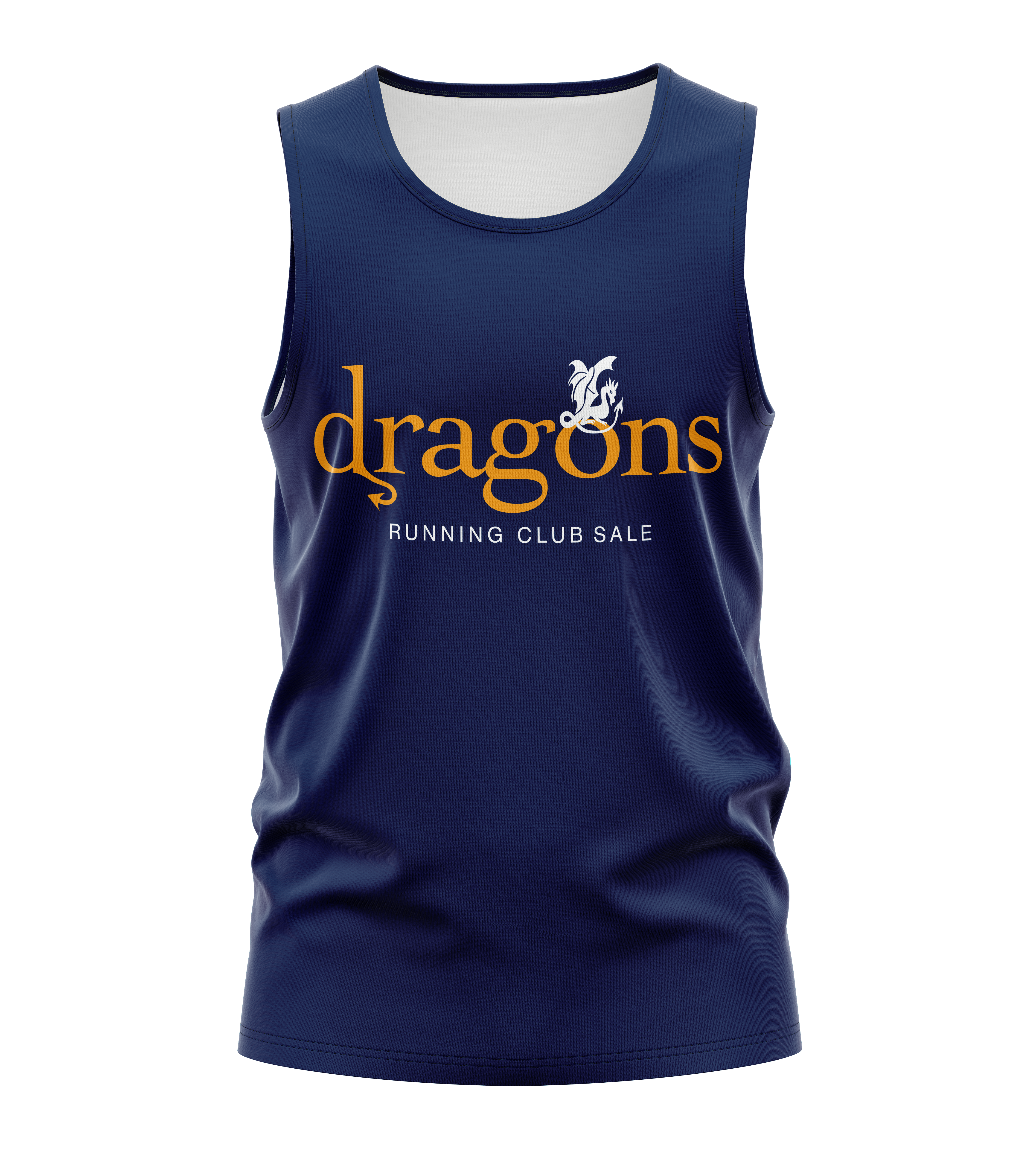 Dragons Running Club Sale Tank - Navy/Amber