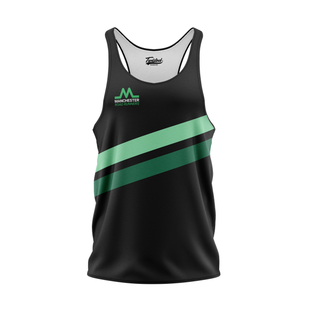 Manchester Road Runners Vest - Black/Green