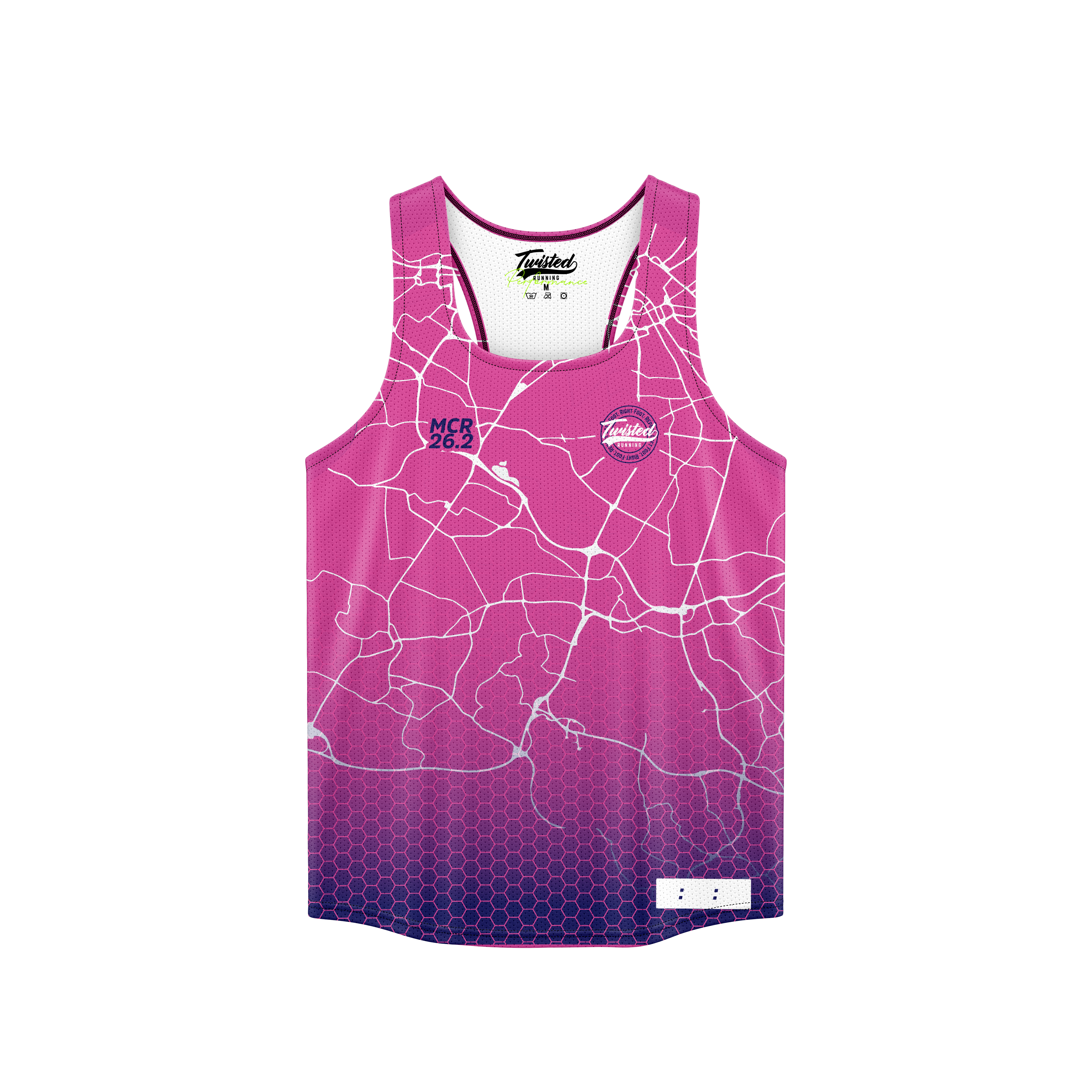 Pink/Navy Manchester 26.2 Race/Finisher Vest – A Marathon Worthy Tribute (Pre-Order) Please Read Description (Copy)