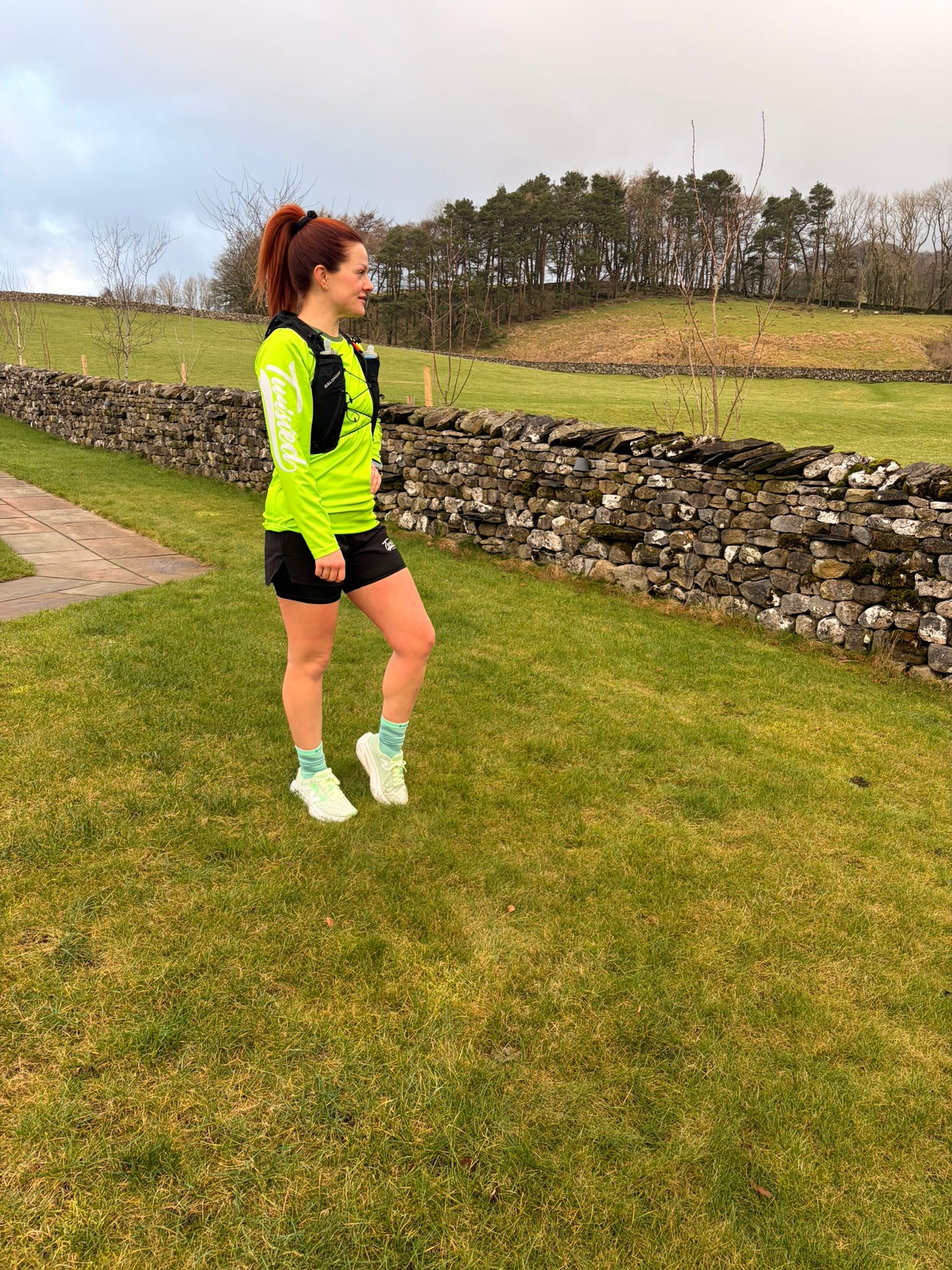 Fluro Long Sleeve Tee - Green