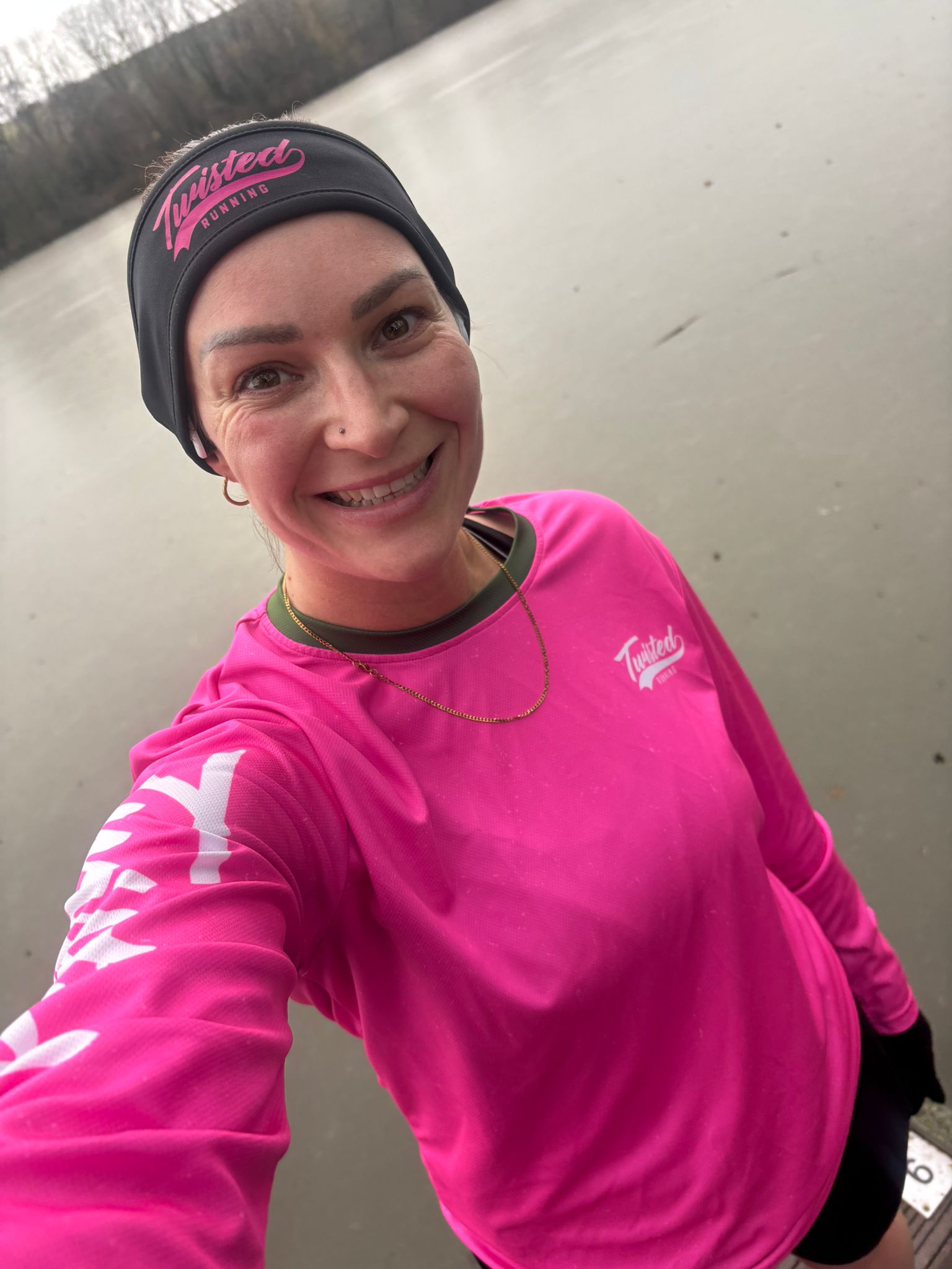 Fluro Long Sleeve Tee - Pink