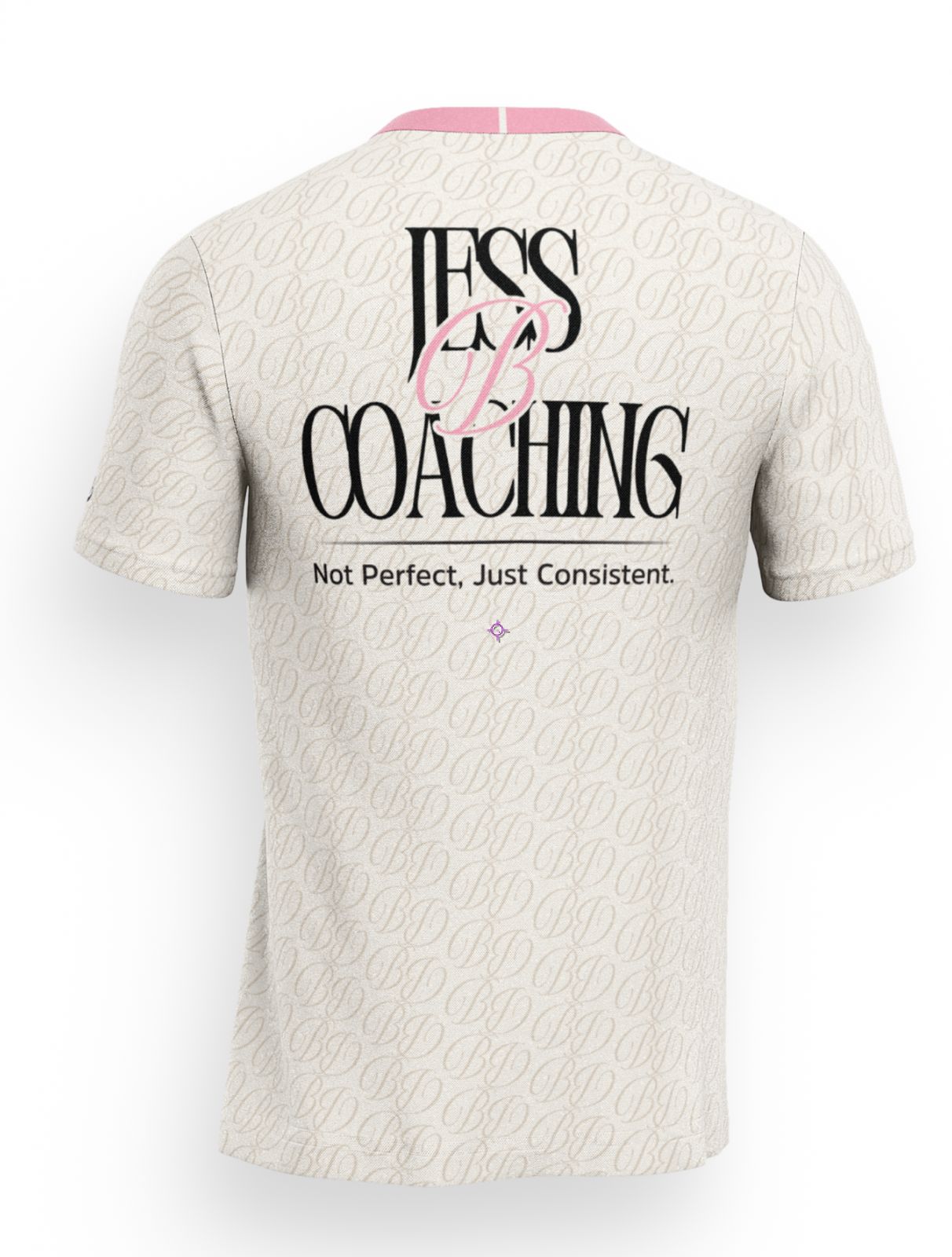 Jess B Coaching T-Shirt - Vanilla/Baby Pink