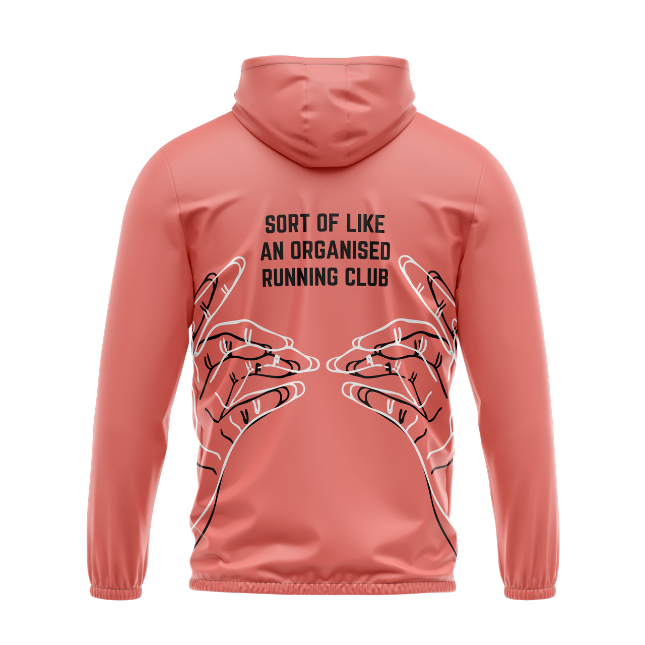 Run The Joules Windbreaker - Salmon/Black