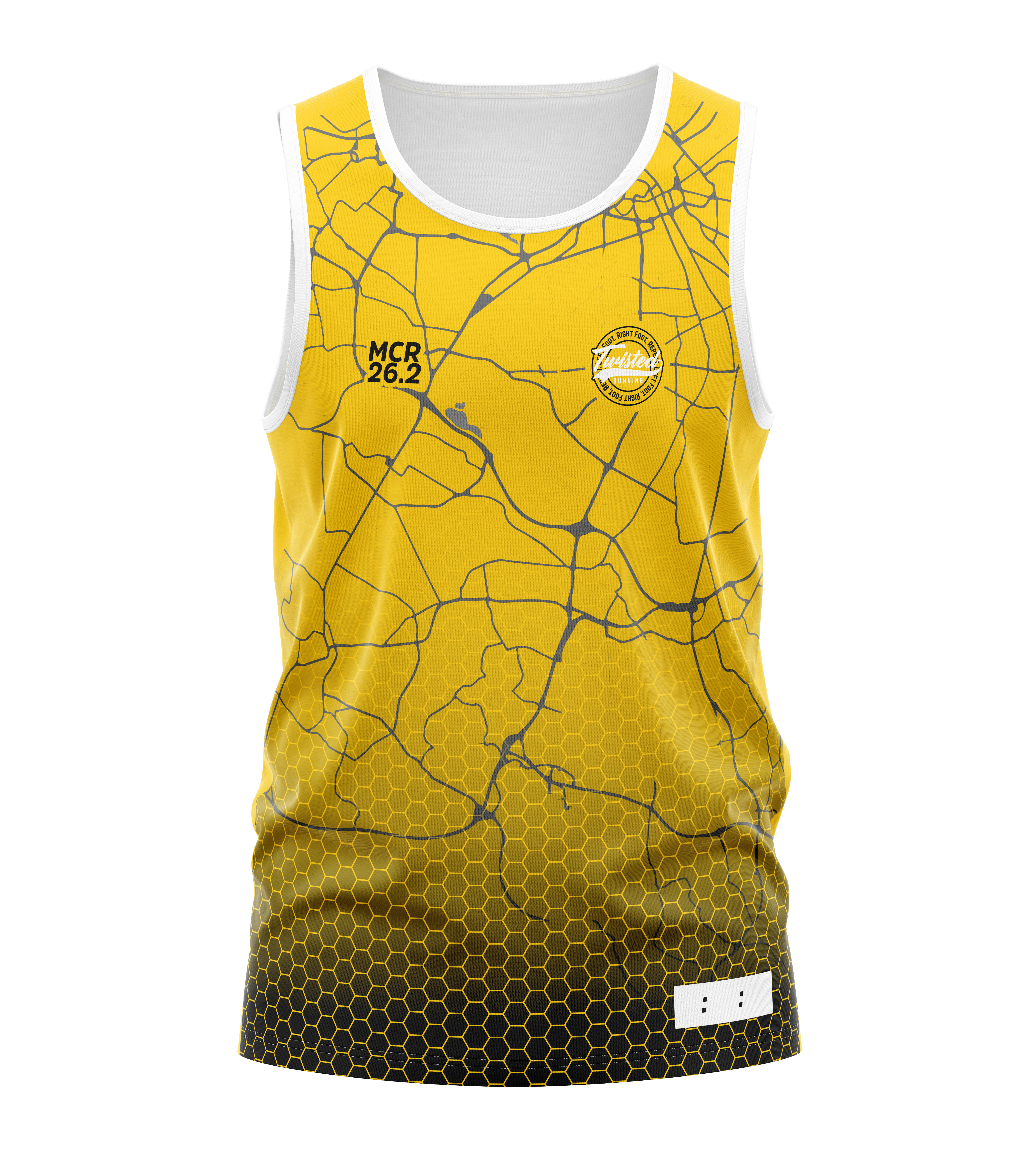 Yellow/Black Manchester 26.2 Race/Finisher Tank – A Marathon Worthy Tribute (Pre-Order) Please Read Description