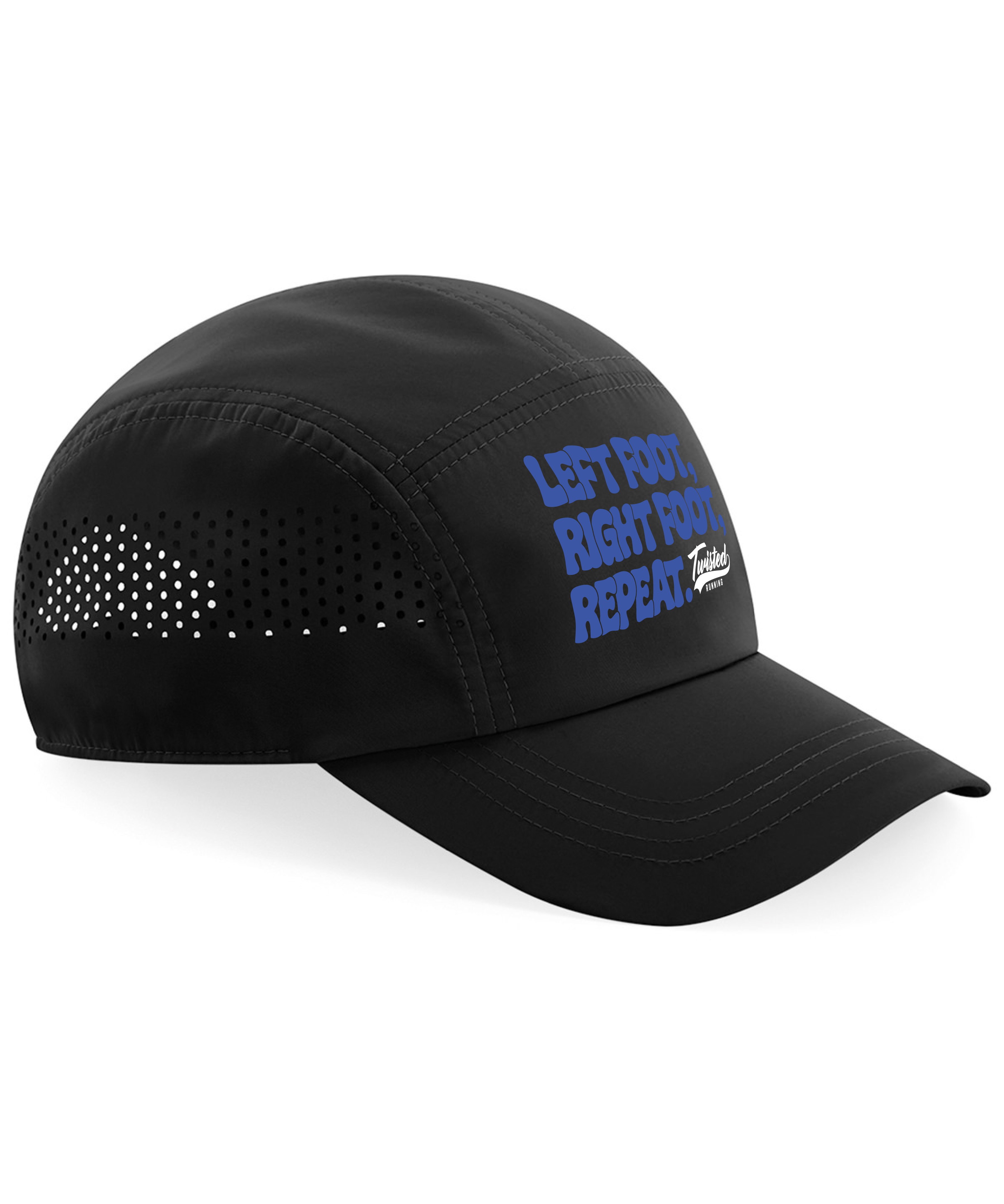 "Slogan" Technical Running Cap - Black Base