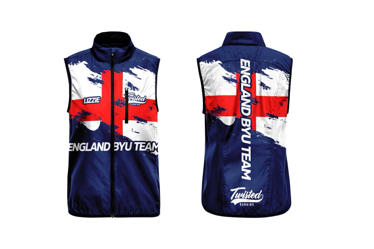 England BYU Gilet - Red/White/Blue