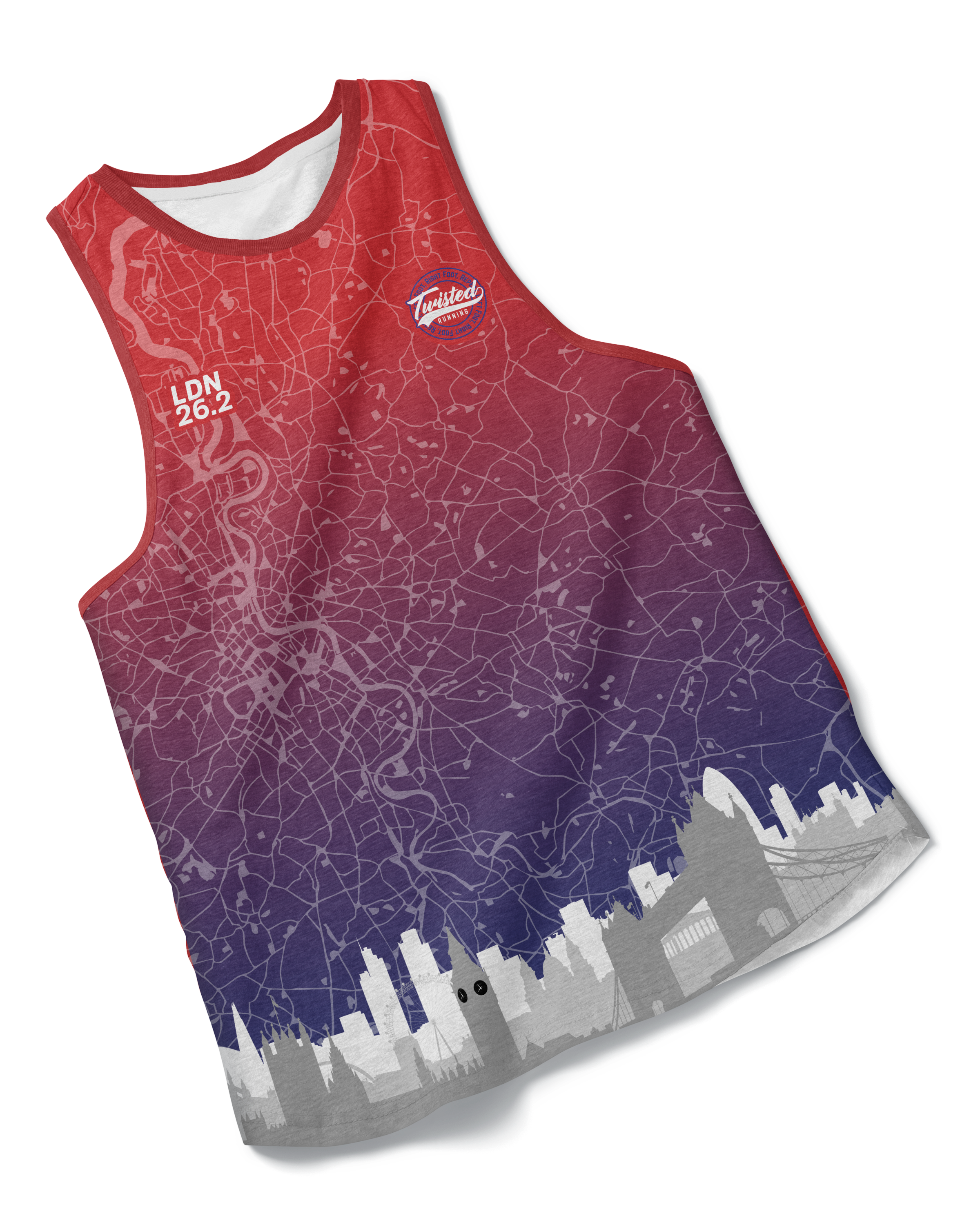 π Twisted Running London 26.2 Race/Finisher Vest - A Worthy Tribute π (Pre-Order)