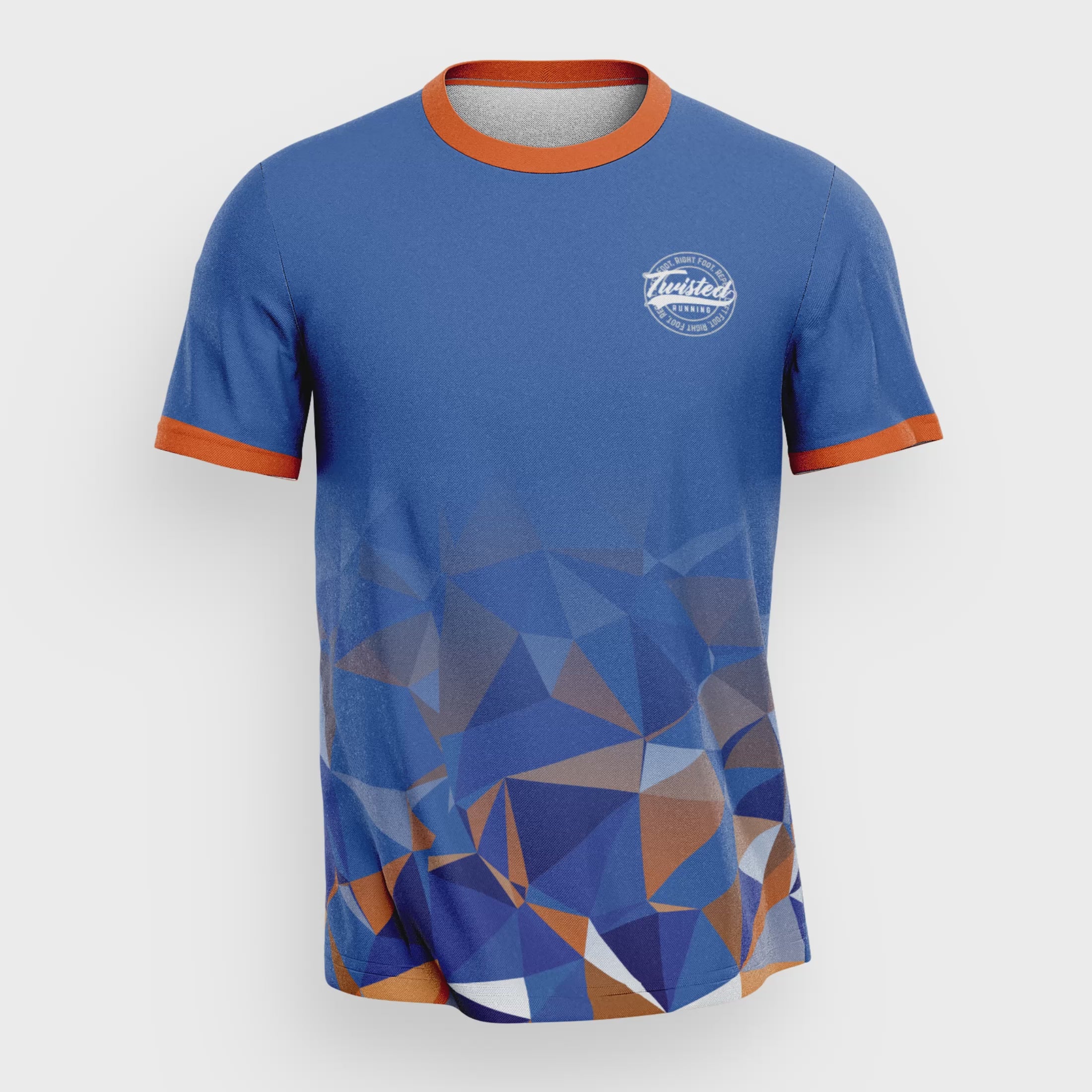 Blue/Orange Race Tee (F!!ππ»CK CANCER)