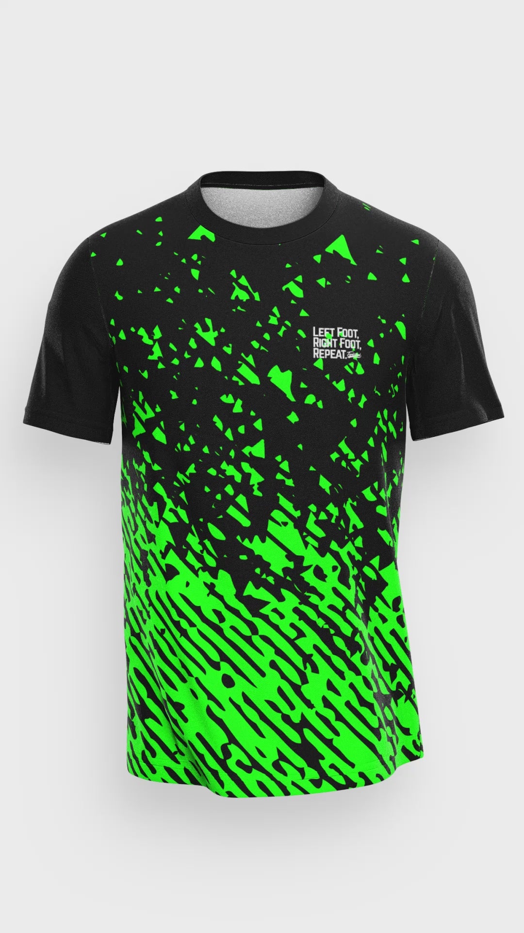 Trails Performance T-Shirt -Black/Green