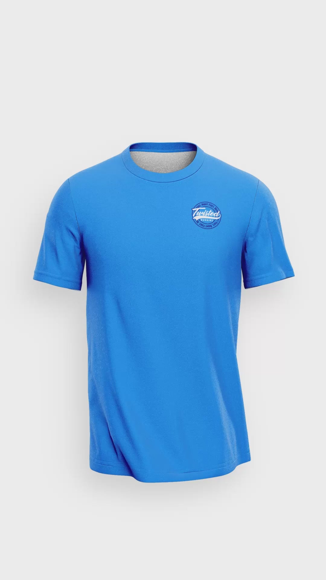 The Twisted Lightweight Tee - Blue/Blue