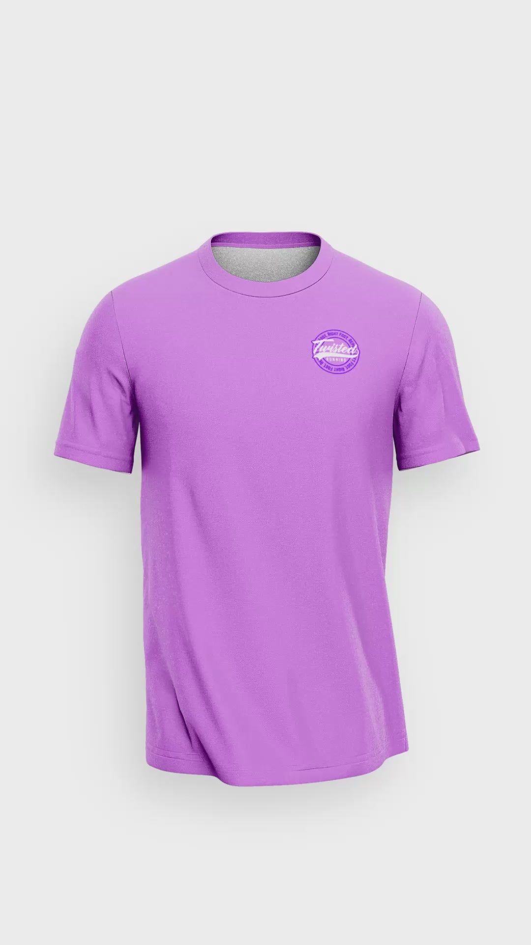 The Twisted Lightweight Tee - Pink/Purple