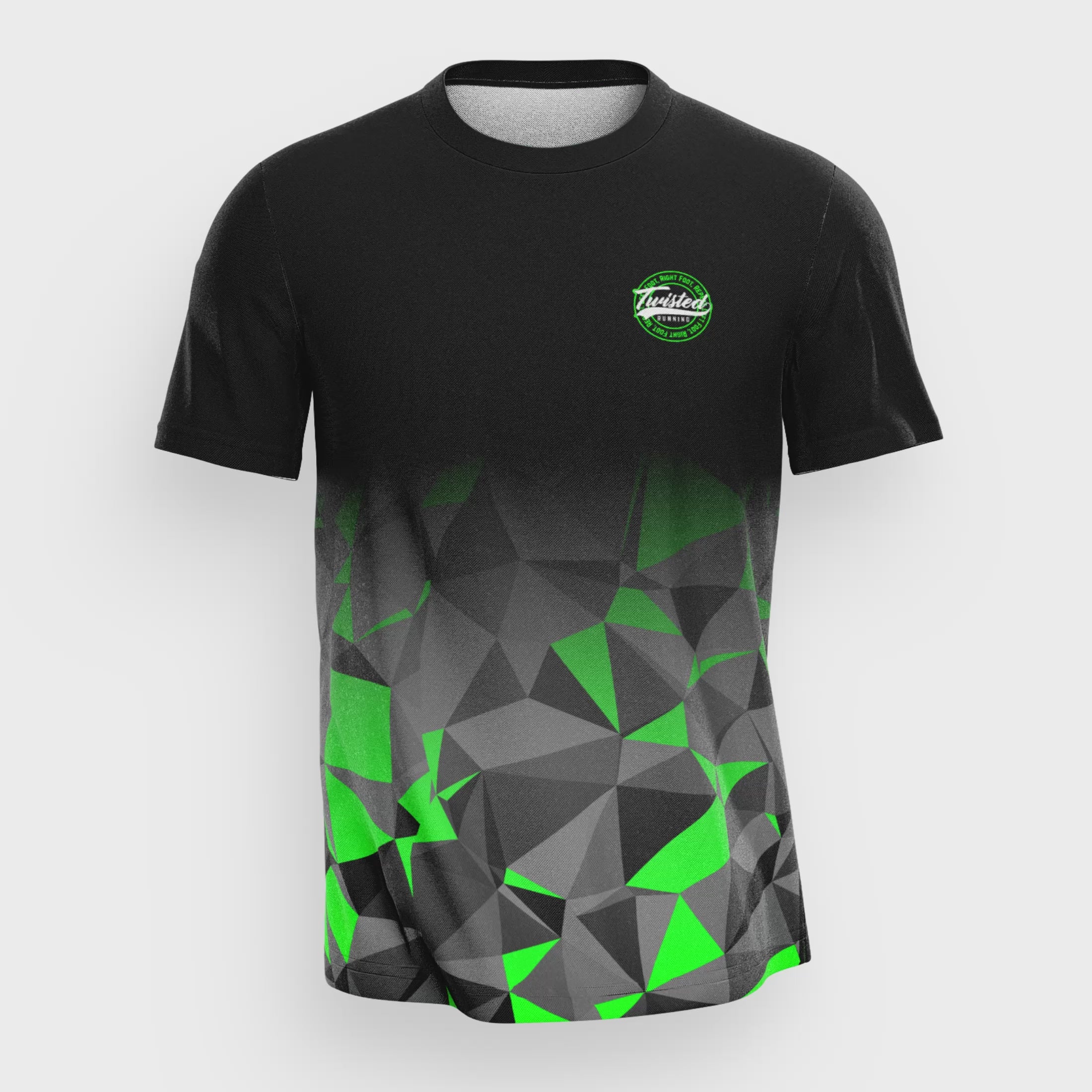 Black & Green Race Tee