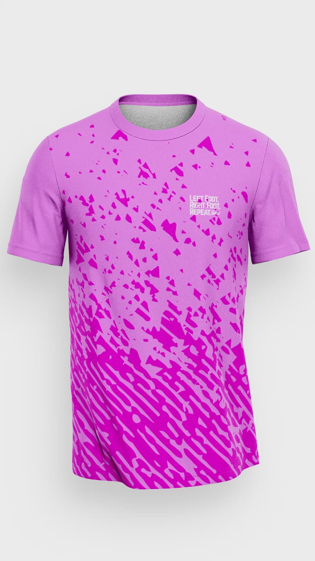 Trails Performance T-Shirt -Baby Pink/Hot Pink