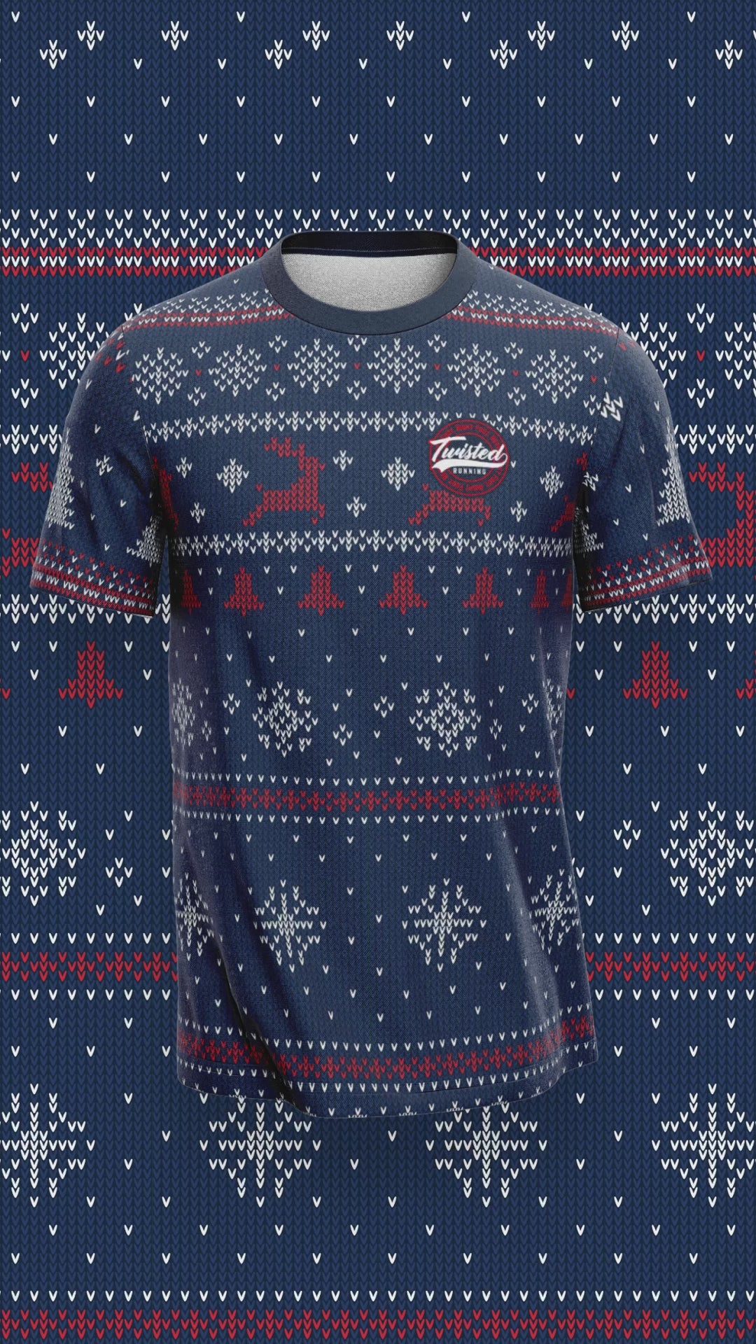 Blue - Xmas Technical T-Shirt (Long Sleeve & Short Sleeve