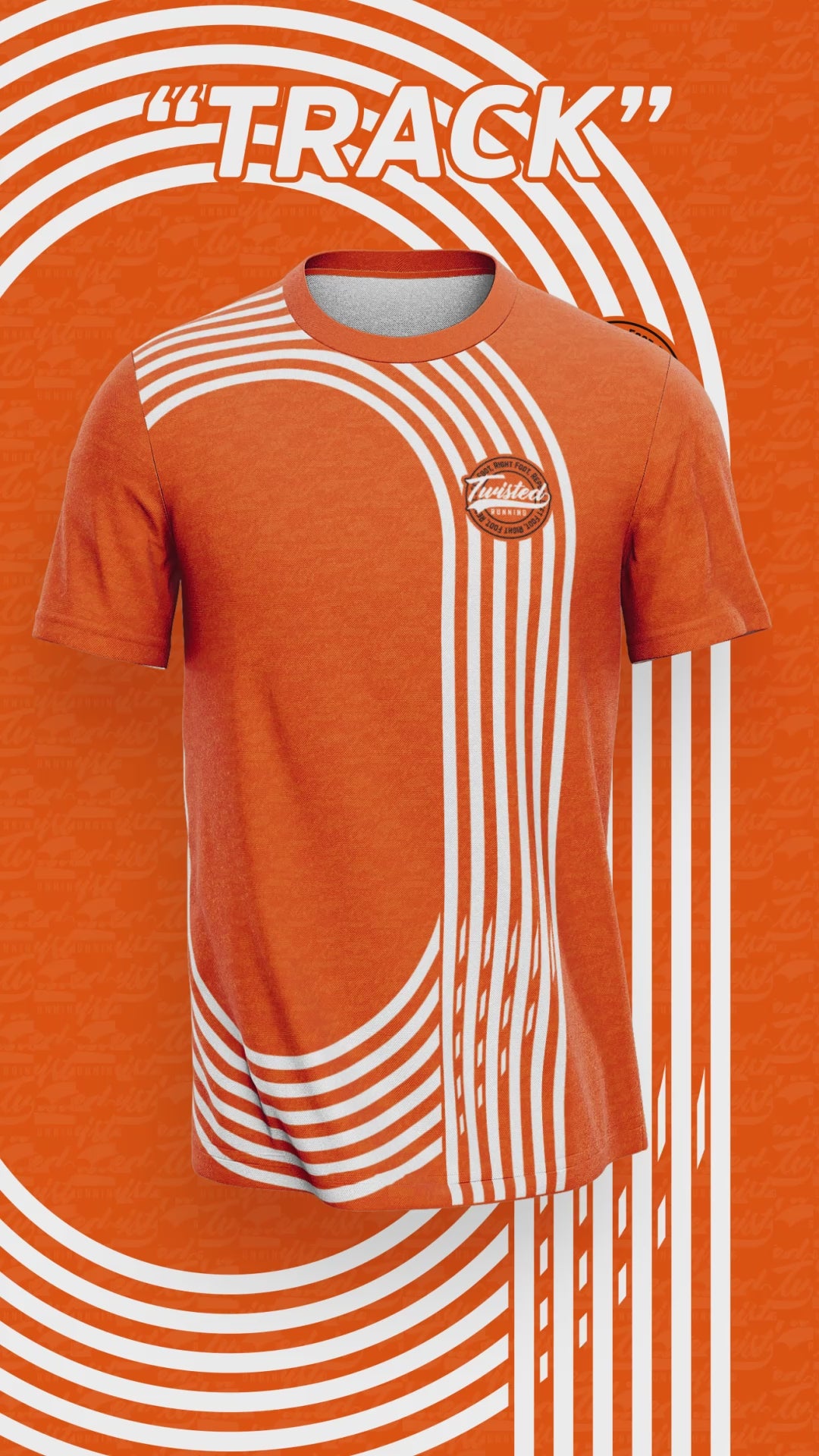 "Track" Technical Tee - Orange