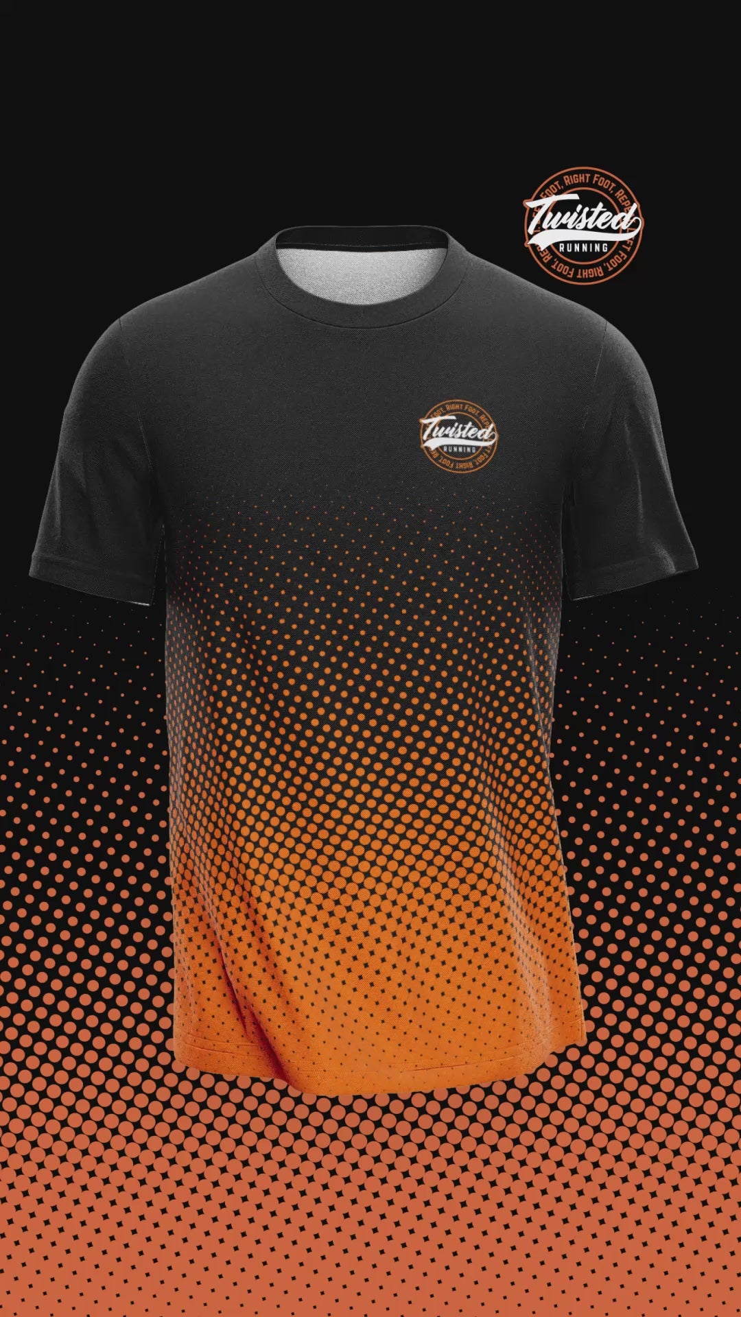 Blend Technical Tee - Black/Orange