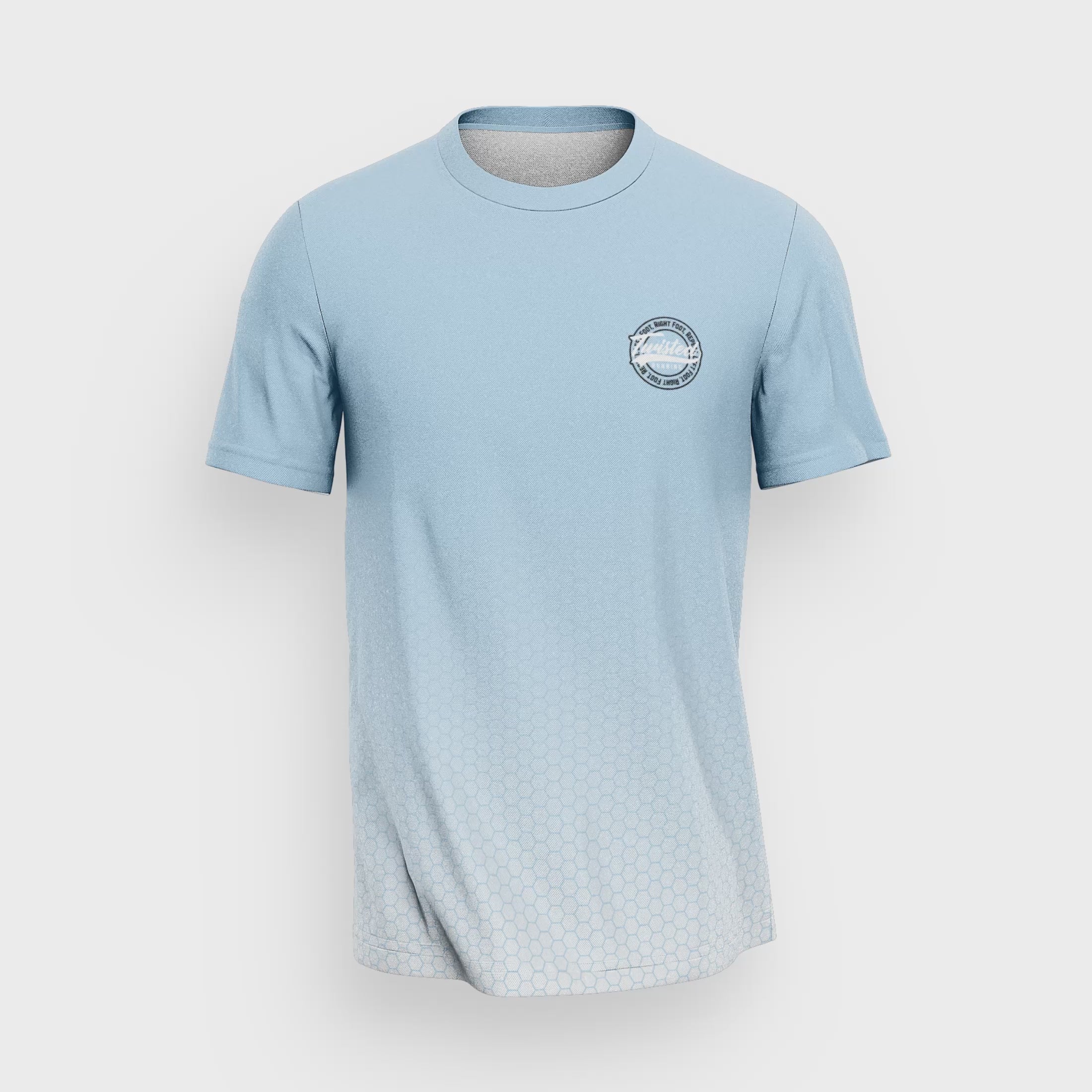 Hex Tee - Pastel Blue