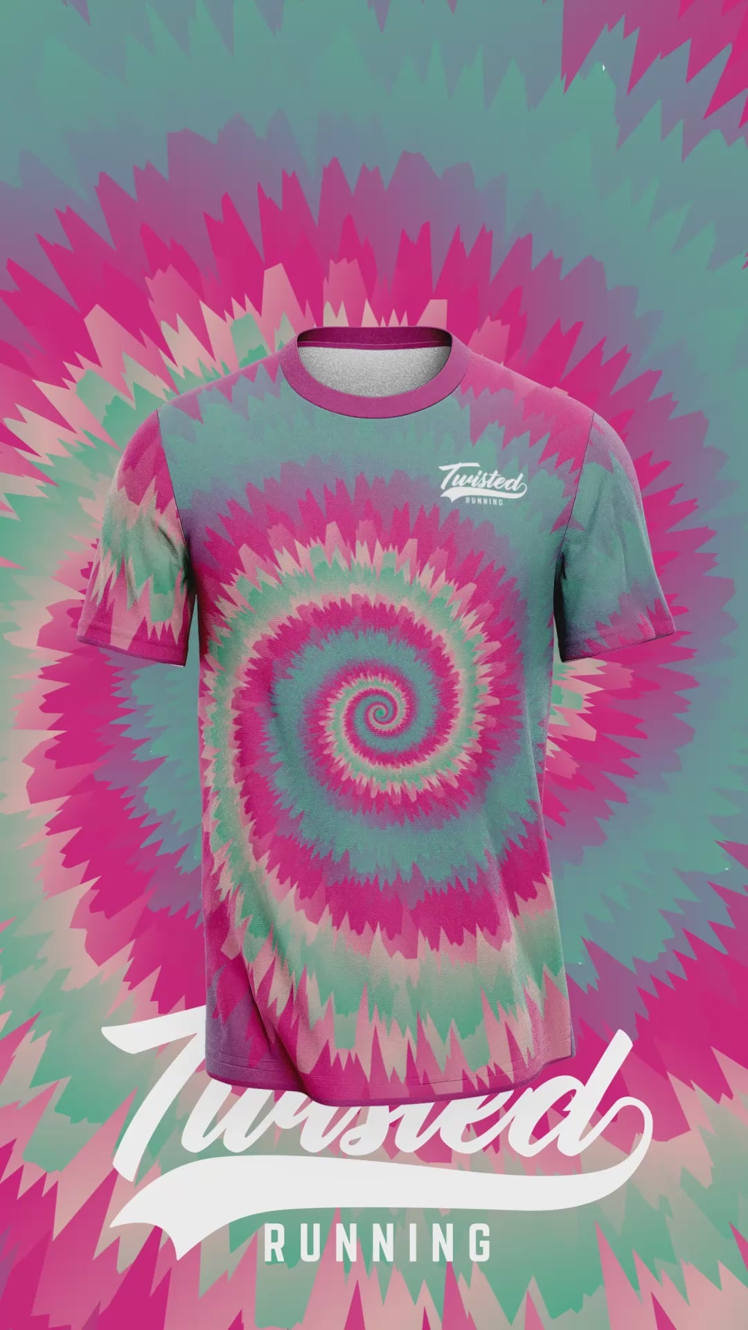 Tie Dye - Pink/Green