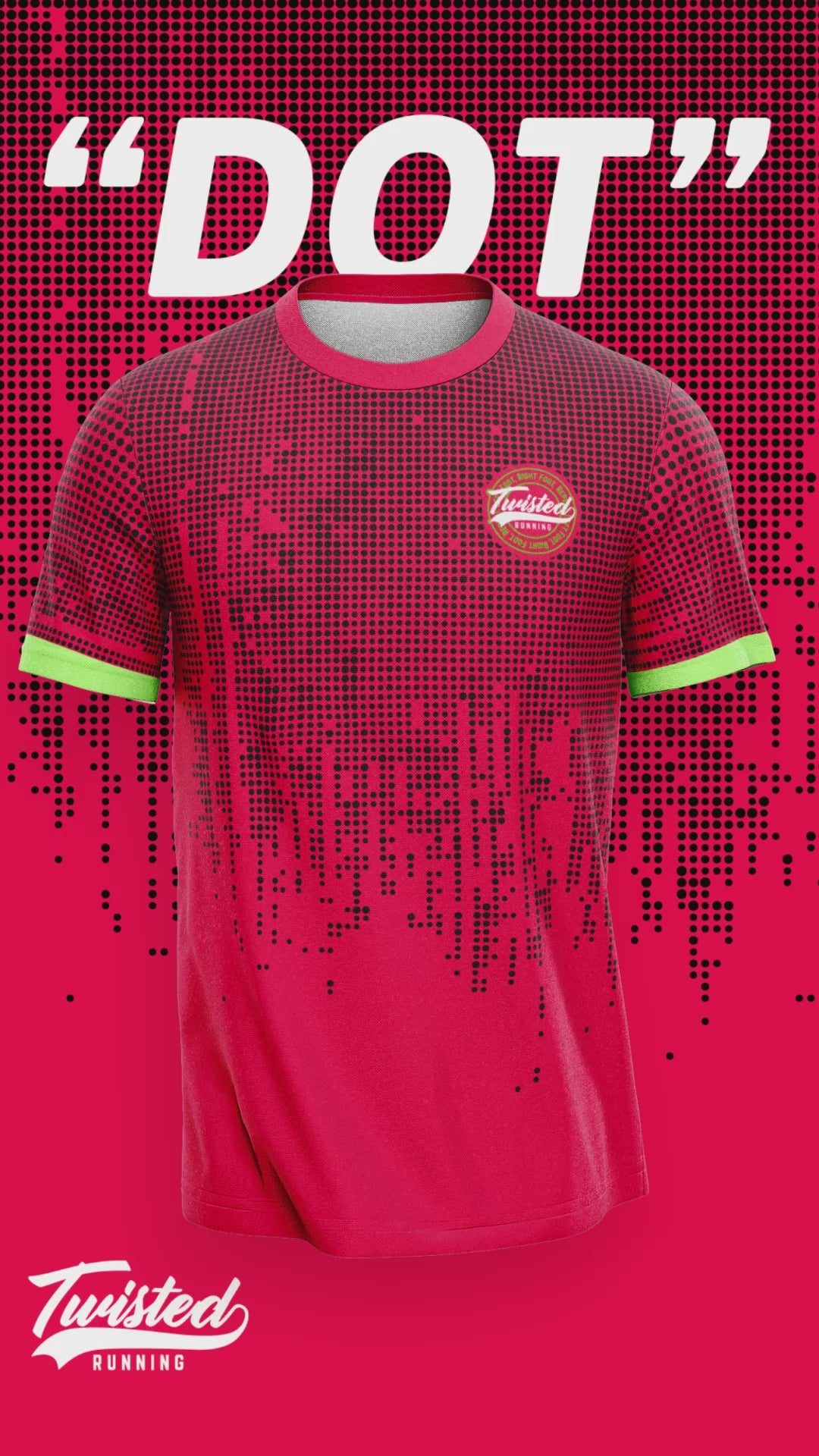 "Dot" Technical Running Tee (Melon)