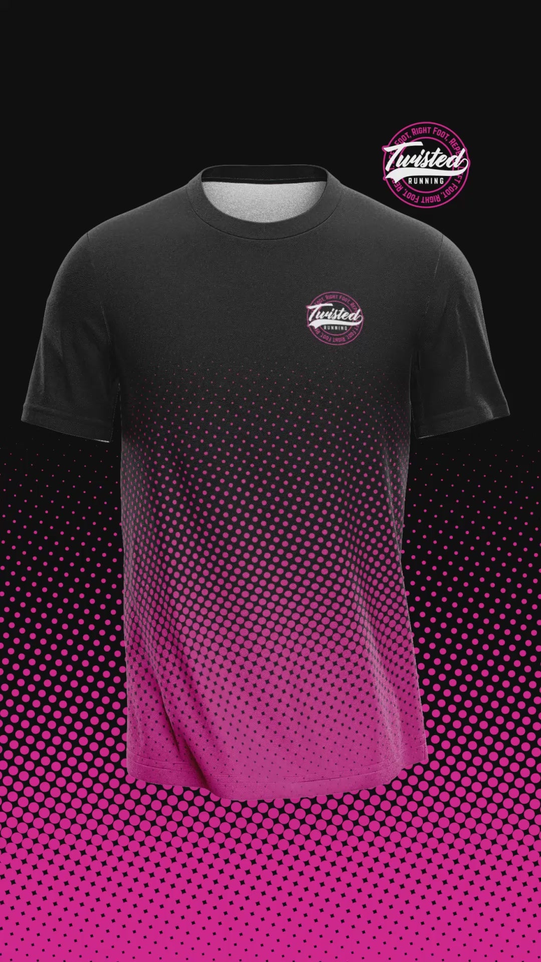 Blend Technical Tee - Black/Pink