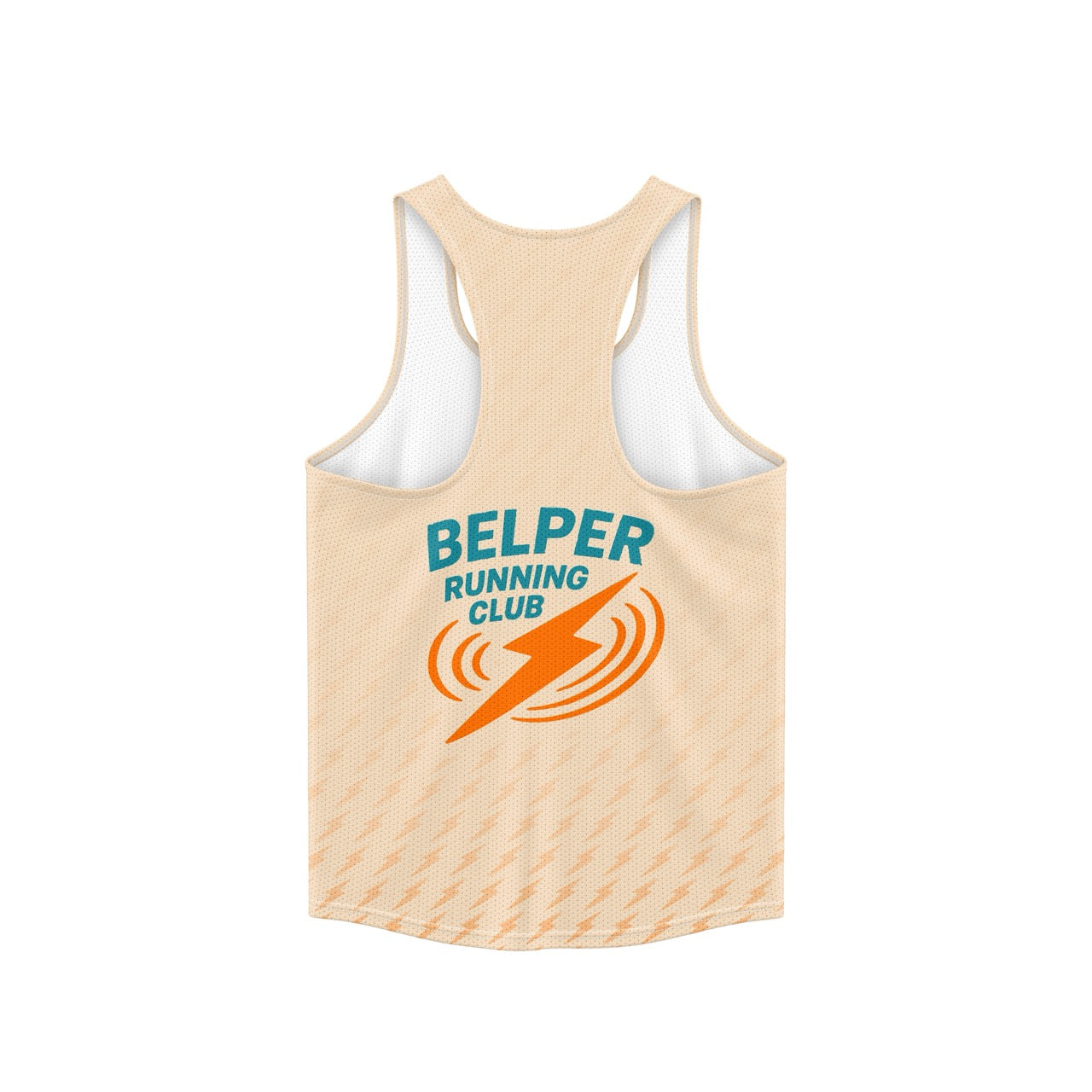 Belper Running Club Vest - Vanilla/Orange