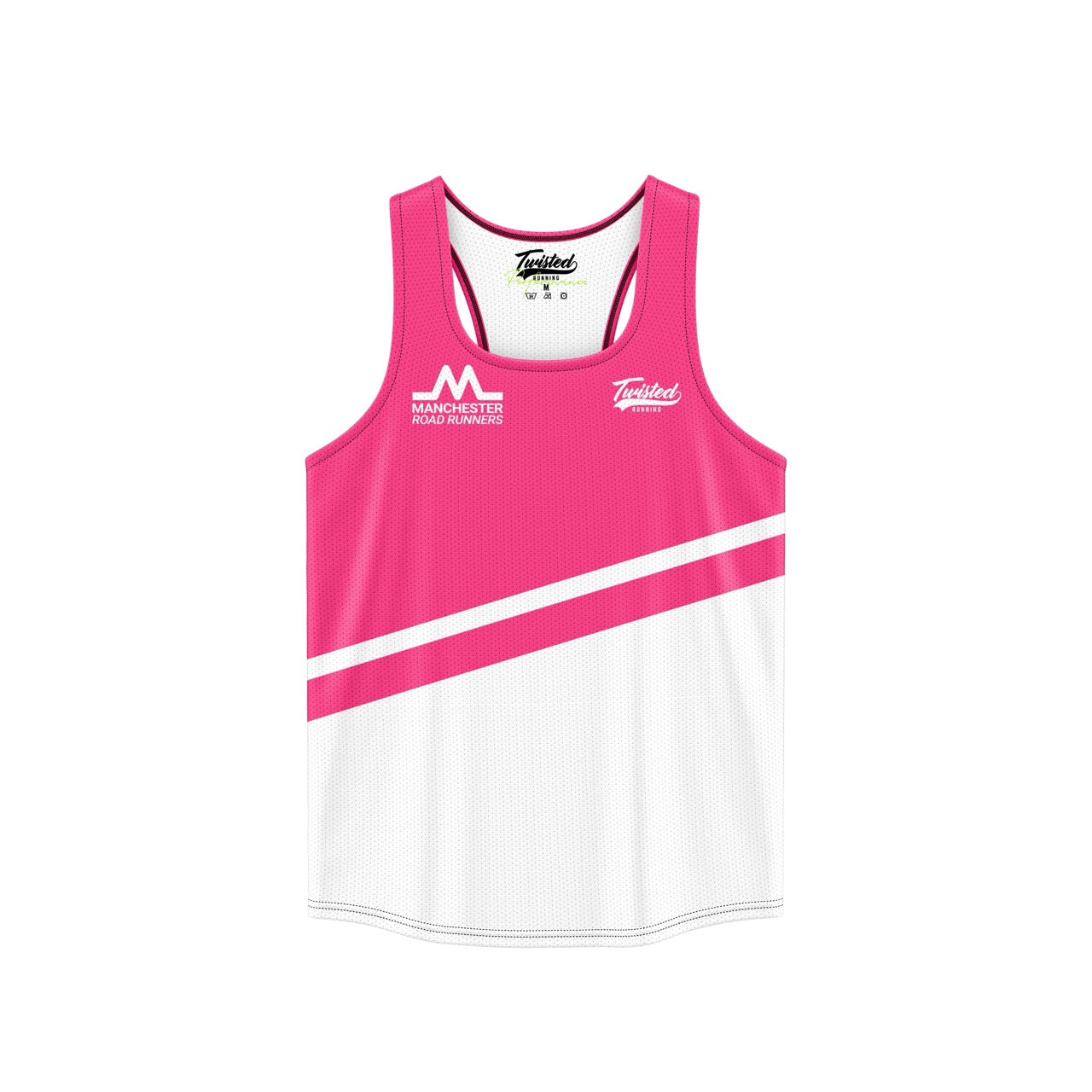 Manchester Road Runners Vest - Pink/White