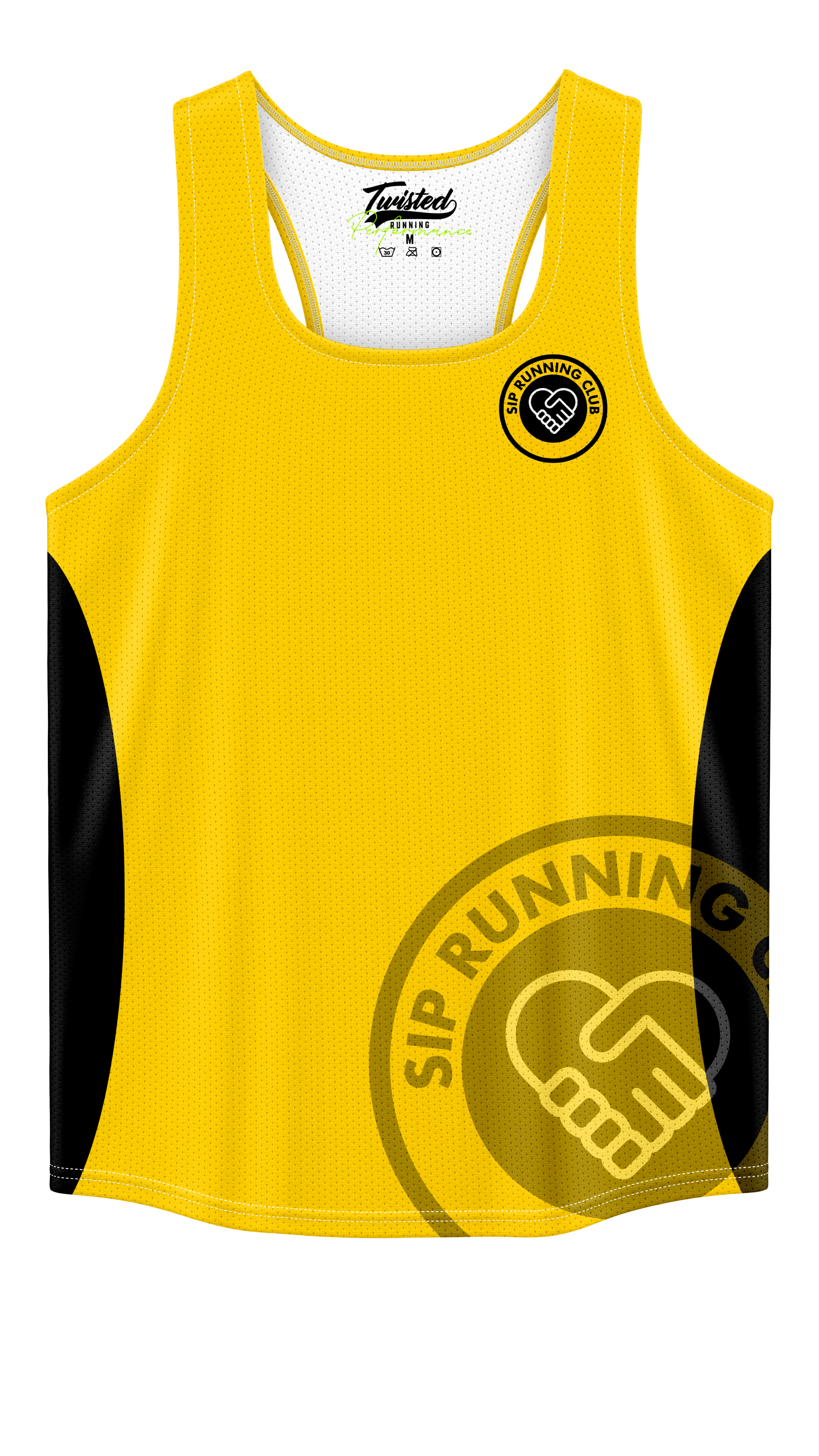 SIP Running Club Vest - Yellow/Black