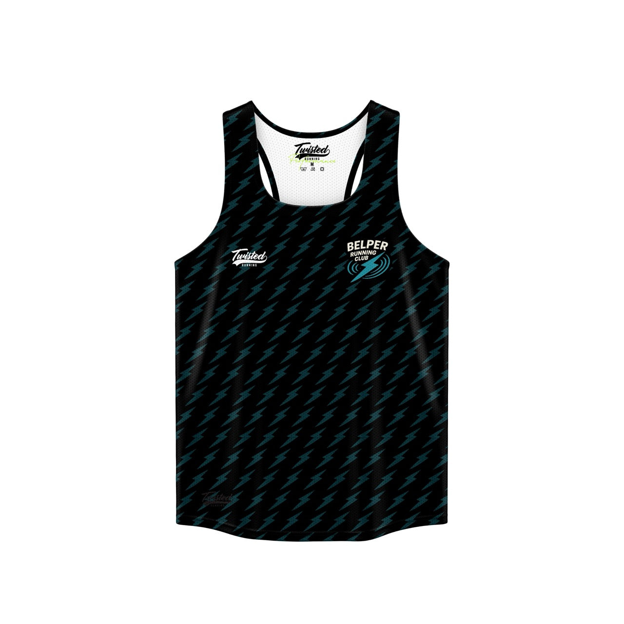 Belper Running Club Vest - Black/Teal
