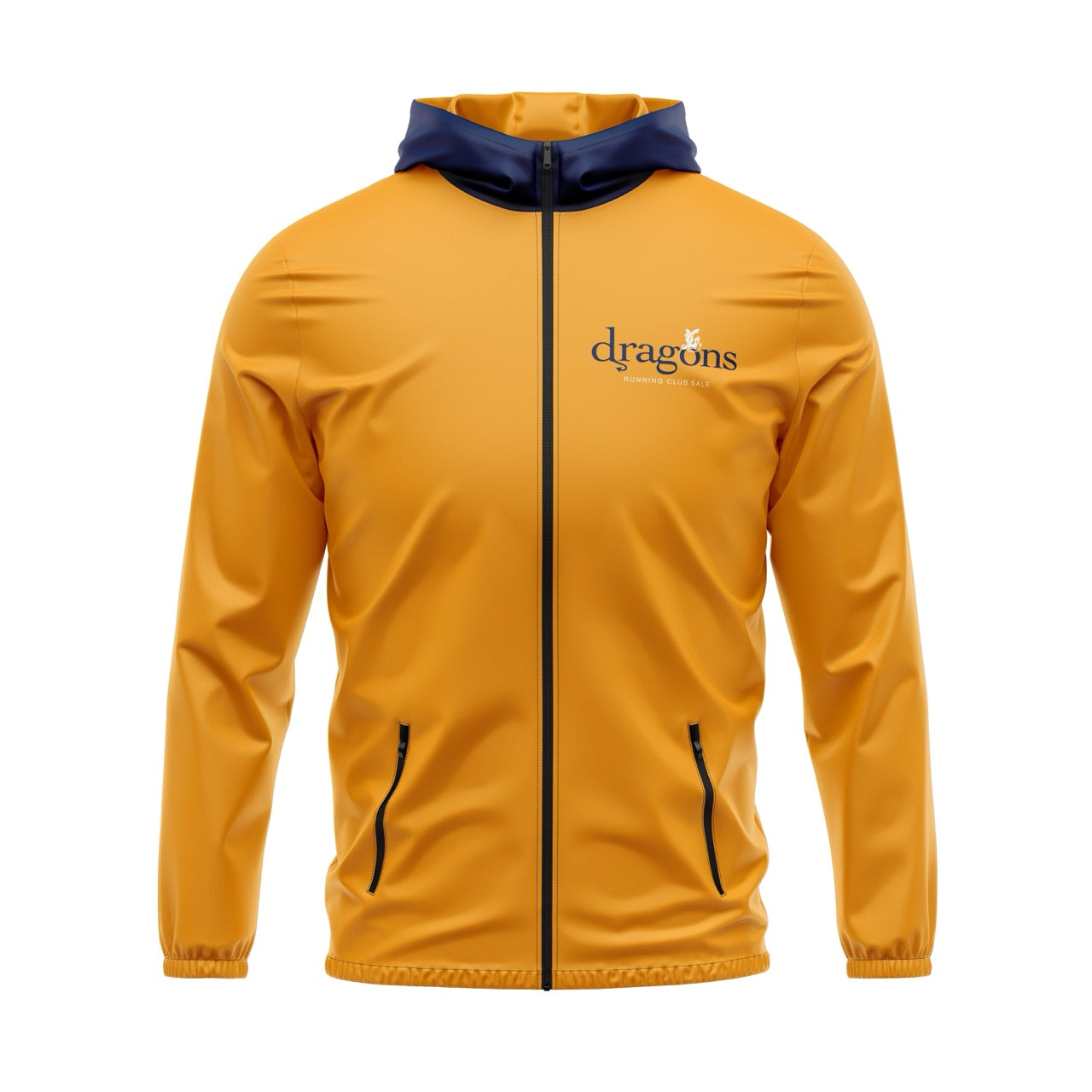 Dragons Running Club Sale Windbreaker - Fluro Amber/Navy