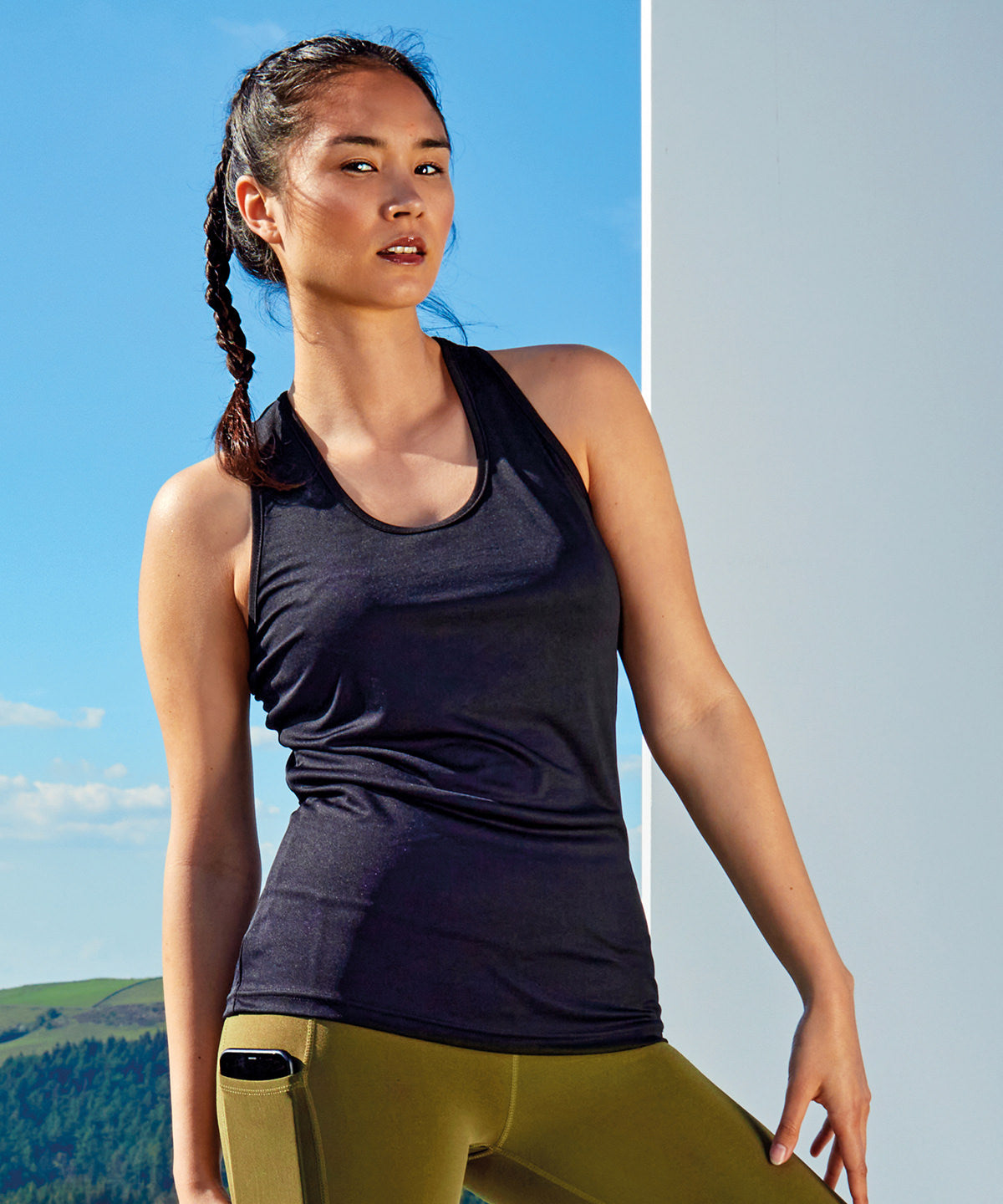 Women's yoga knot vest